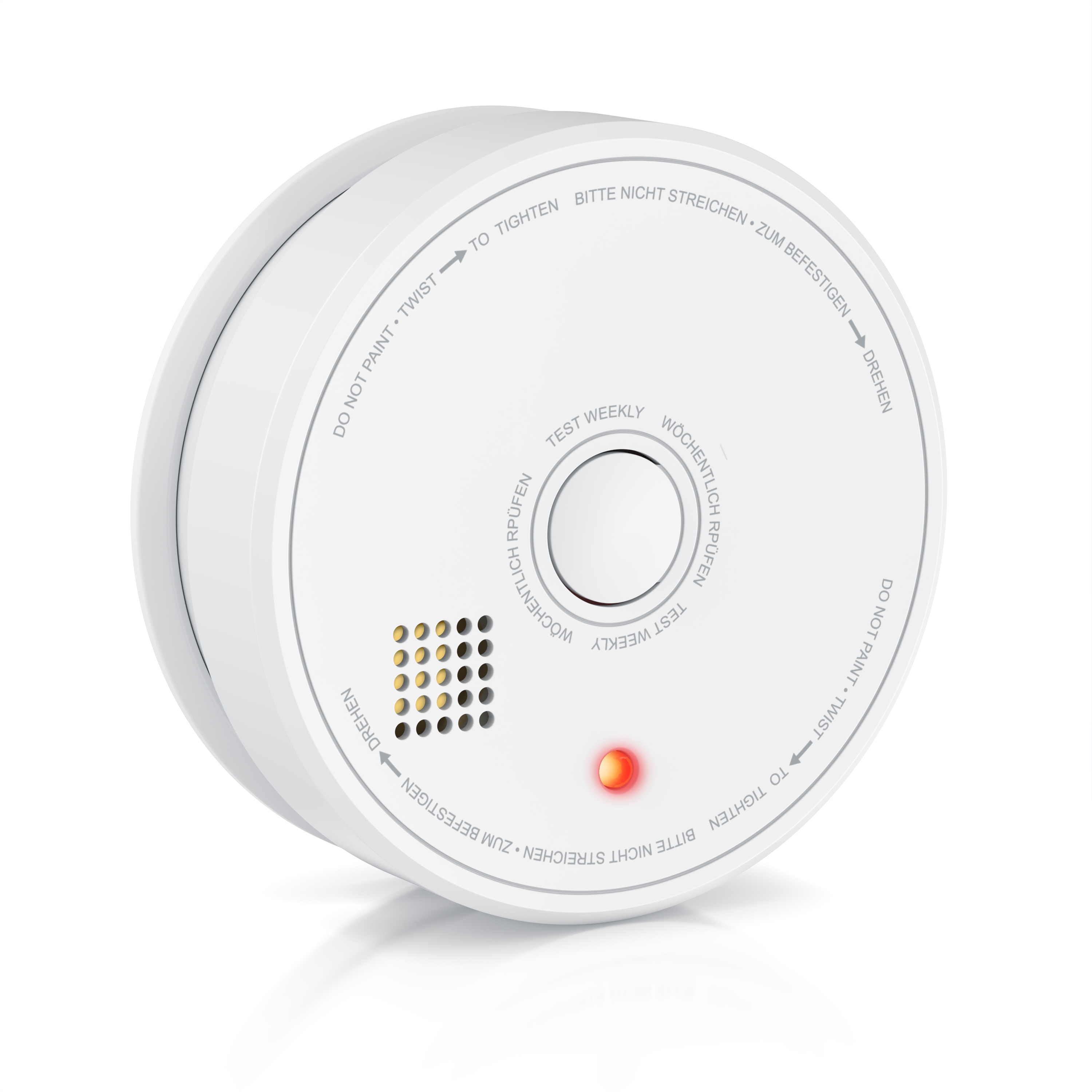 Brandson Rauchmelder 10 Jahre Batterie - 9V Blockbatterie - Smoke Detector - wechselbare Batterie - Ger&auml;t wiederverwendbar - DIN EN 14604 2005 - Bild 1