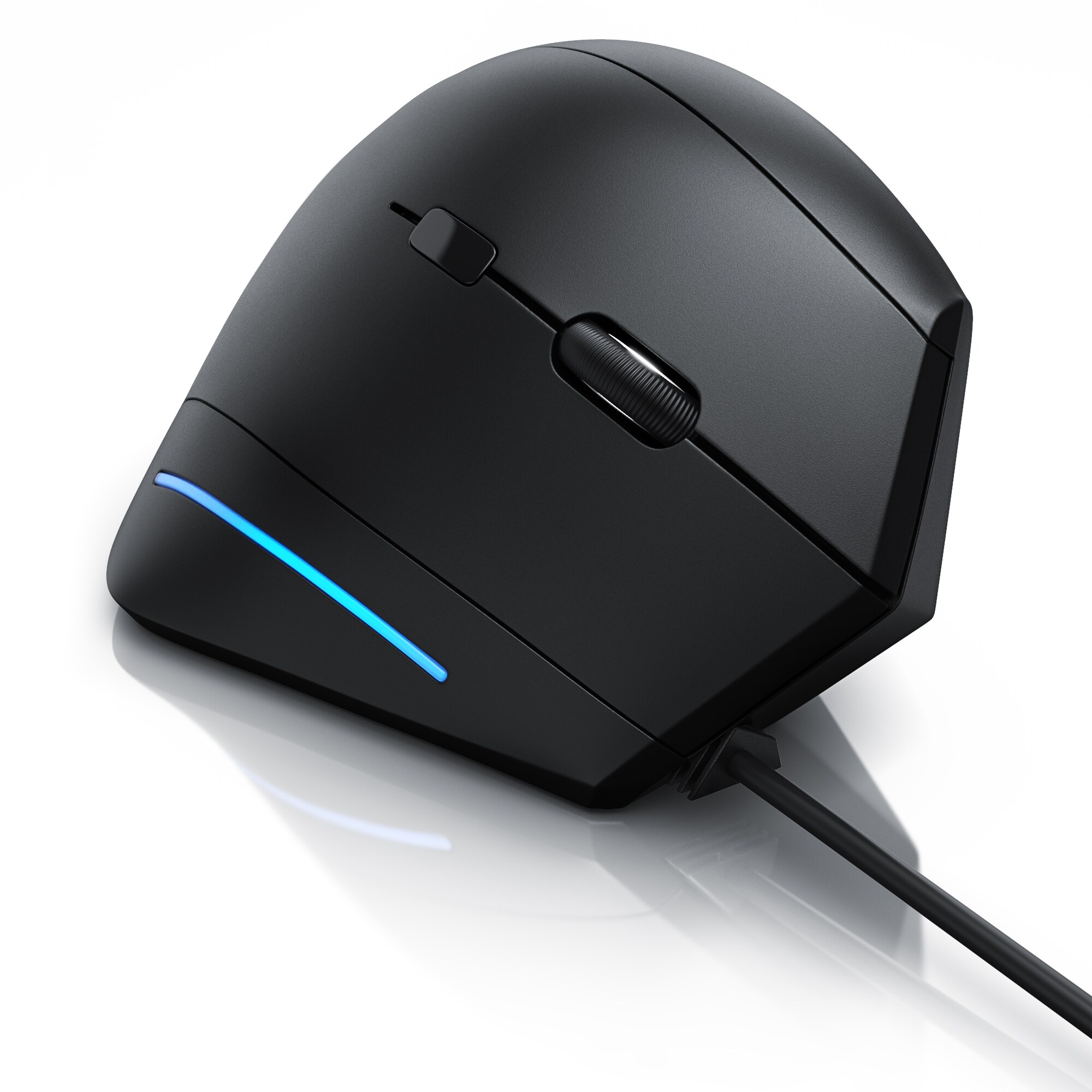 CSL ergonomische Maus, kabelgebunden, ergonomische Vertikalmaus zur Vorbeugung von Maus-/Tennisarm - Bild 1