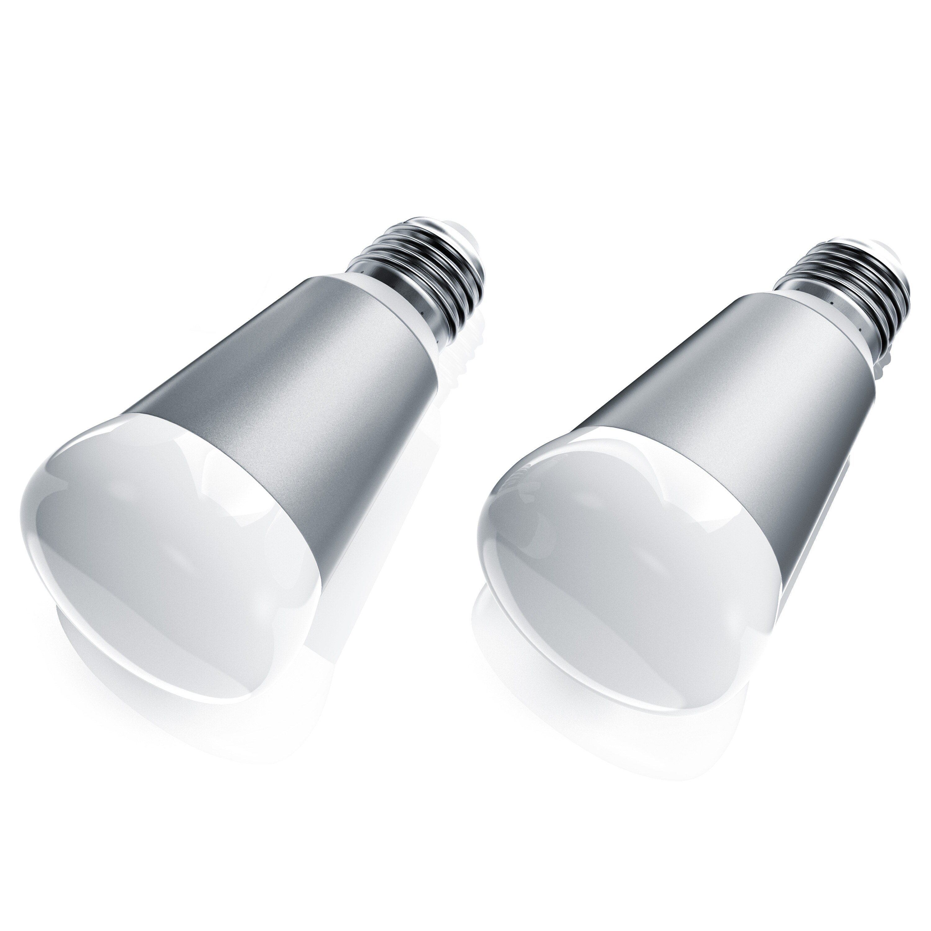 BEARWARE 2x Smarte LED-Leuchte, Wifi Smart Lampe, RGB Farbwechsel dimmbar, E27-Gewinde, 7W, 420 Lumen - Bild 1