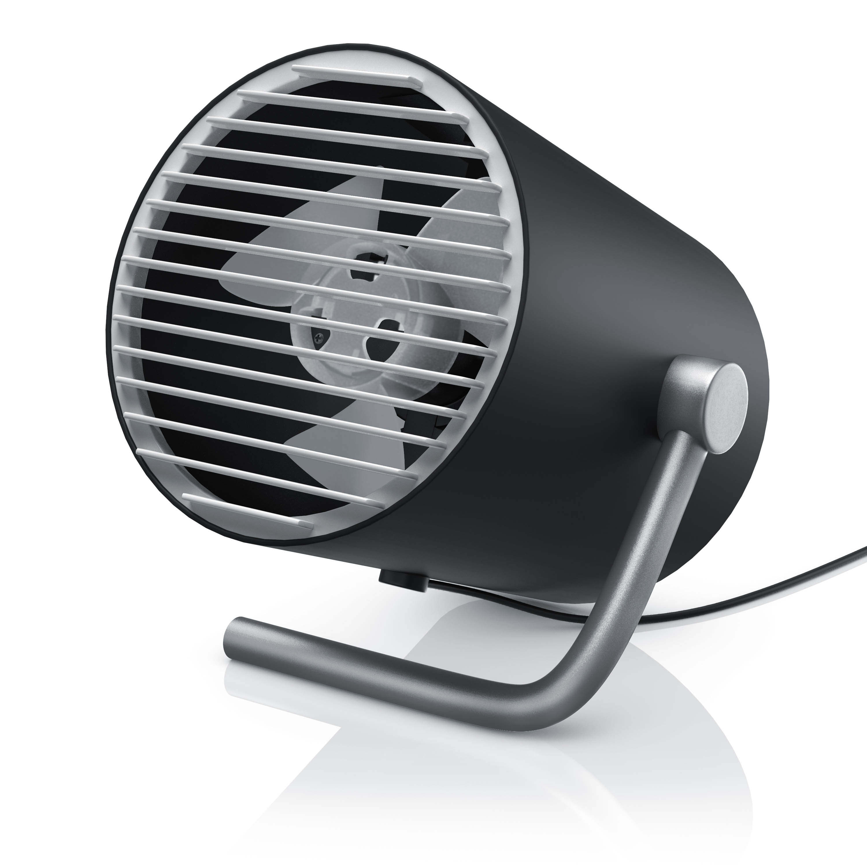 CSL - USB Ventilator mini - Tischventilator klein - Schreibtischventilator sehr leise - Desk Fan - 2 Geschwindigkeiten - per Touch regelbar - Bild 1