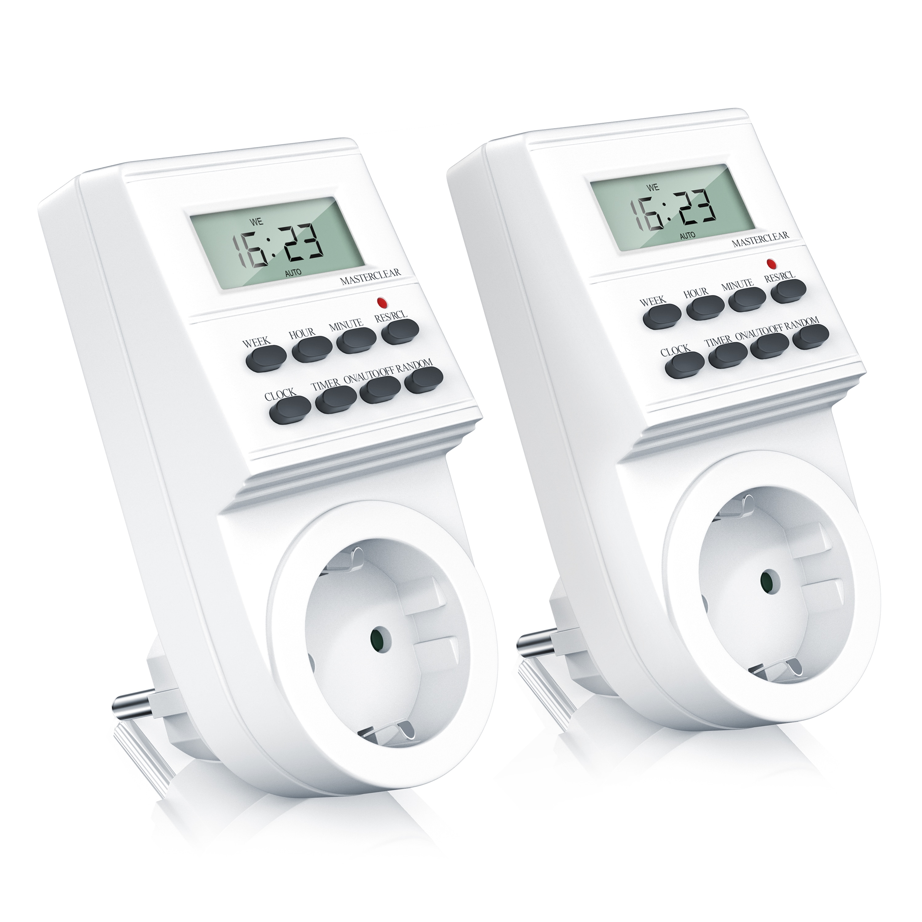 BEARWARE 2x Zeitschaltuhr mit 1,5 LCD-Display 8 konfigurierbare Schaltprogramme - Bild 1