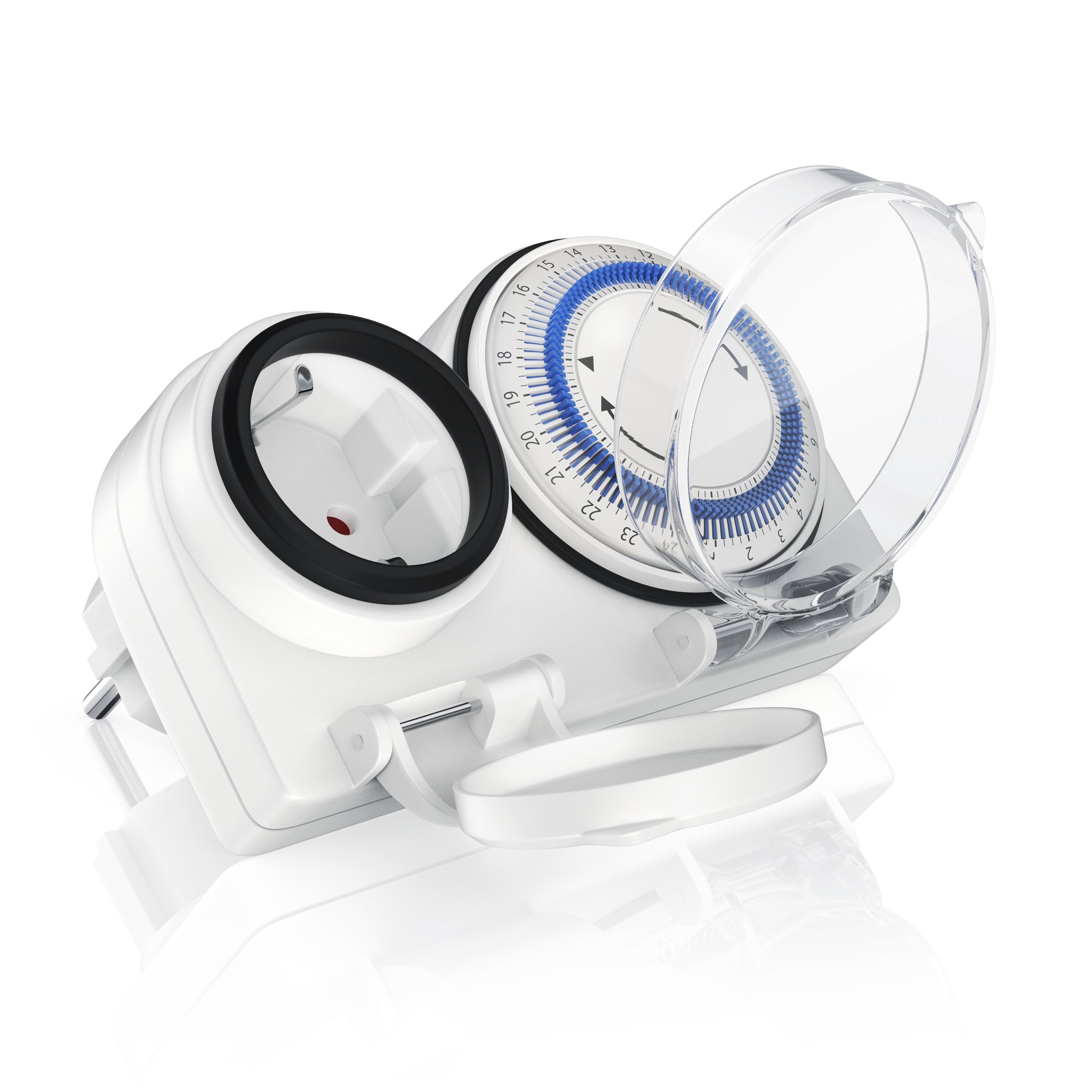 BEARWARE Outdoor Zeitschaltuhr in horizontaler Bauform f&uuml;r Innen und Au&szlig;en / IP44 - Bild 1