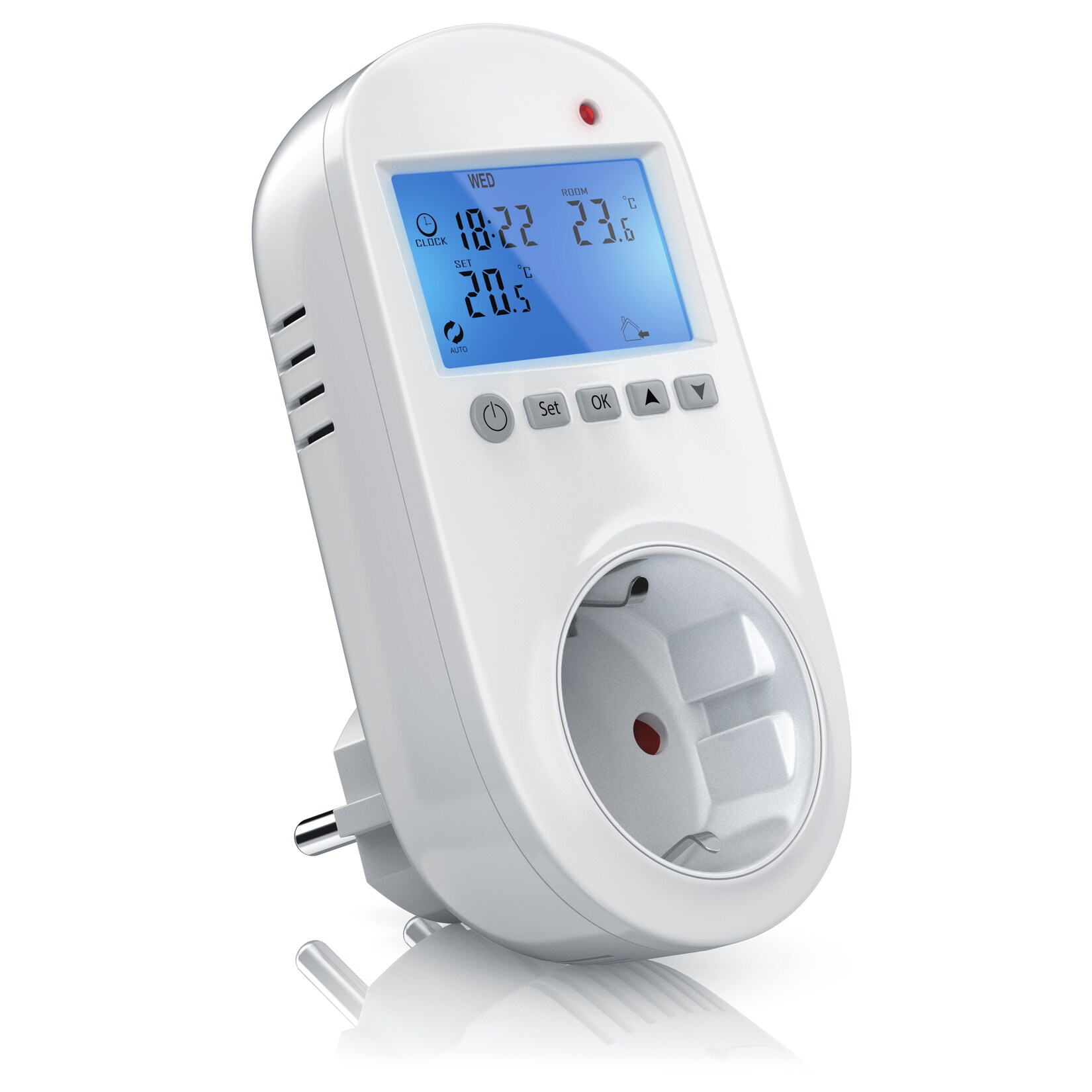 BEARWARE Steckdosen Thermostat für Heiz & Klimageräte Individuell programmierbar / LCD-Display | 04061474020136
