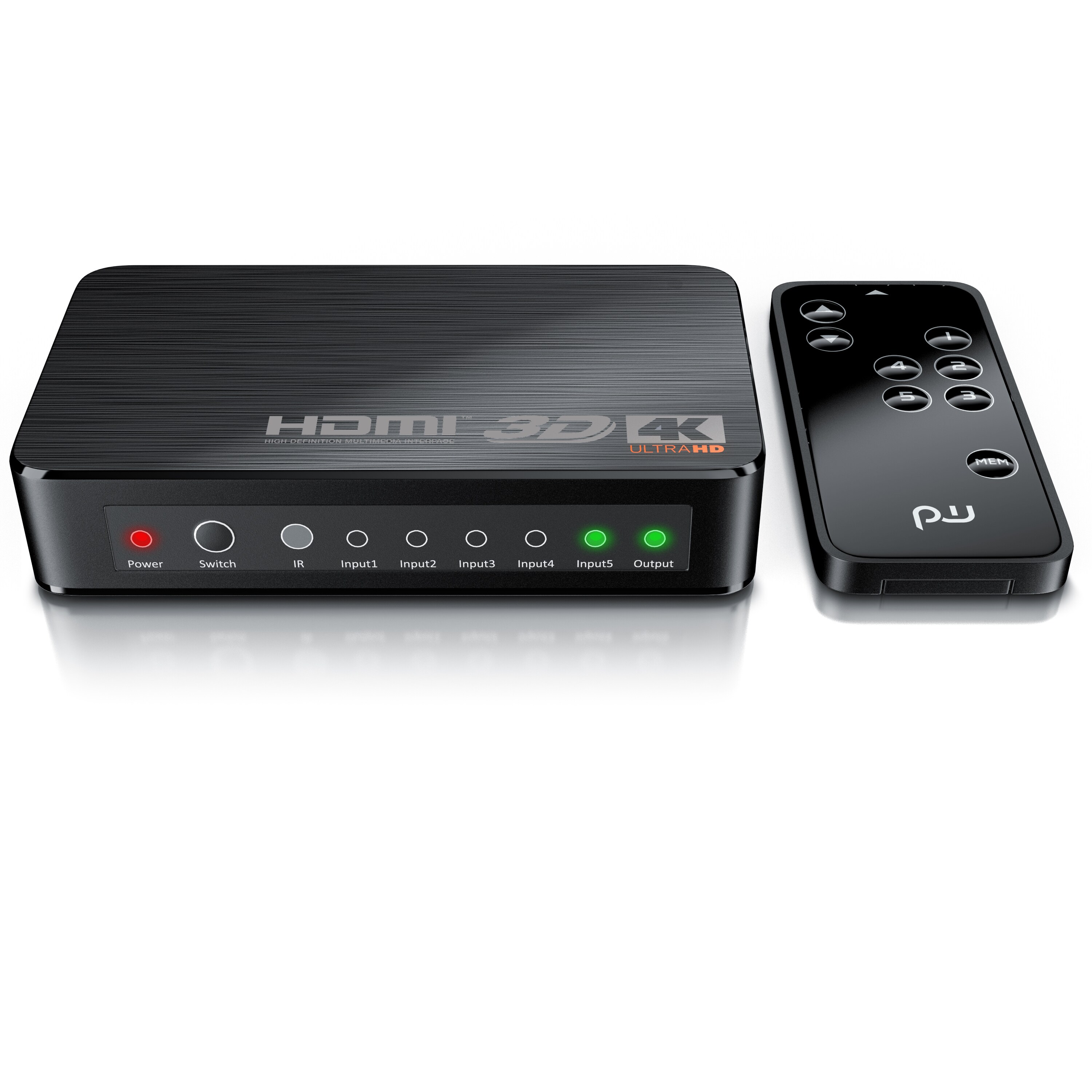 Primewire Ultra HD 4k 5-Port HDMI Umschalter inkl. Fernbedienung 5x HDMI IN / 1x HDMI OUT - Bild 1