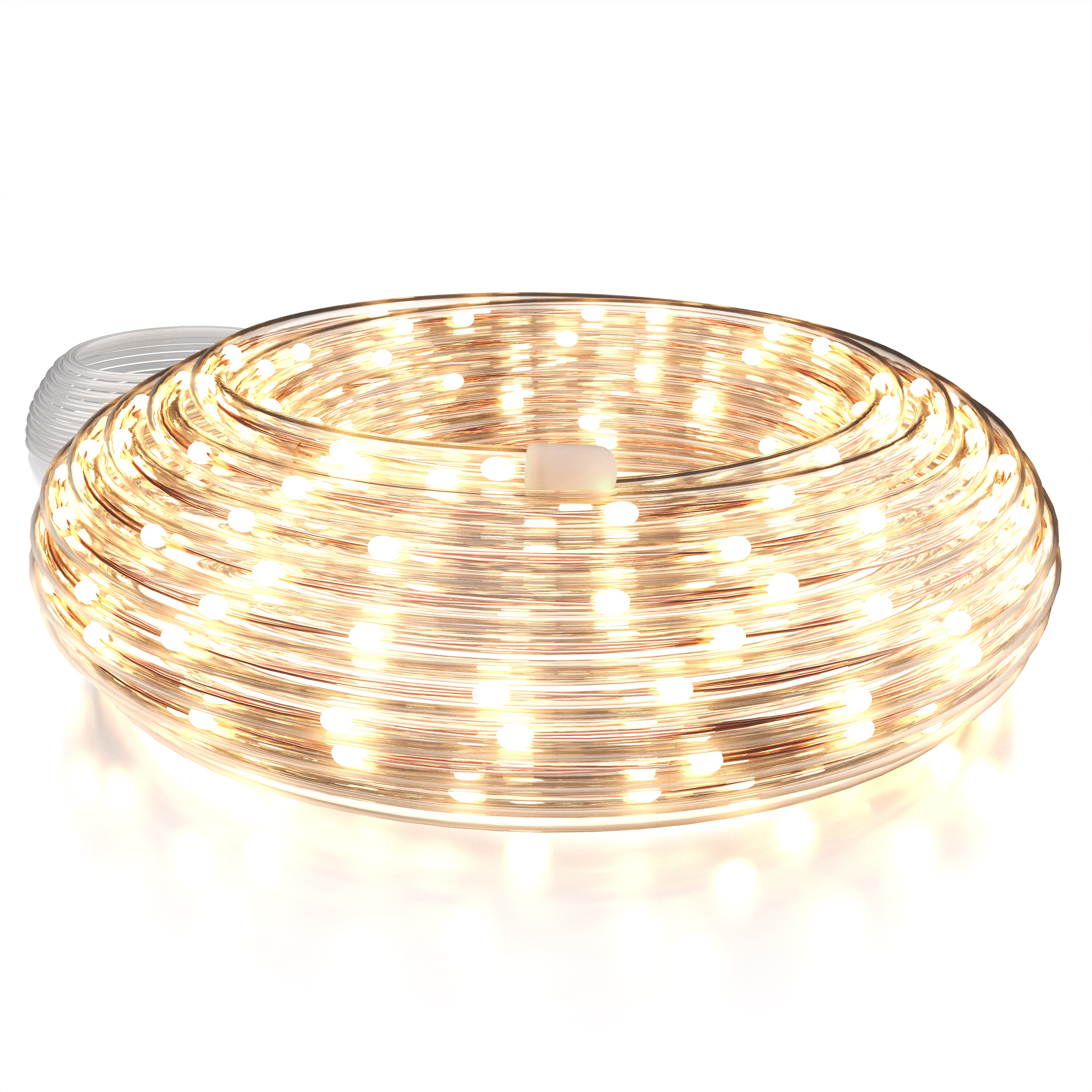 BEARWARE LED Lichtschlauch 10 m mit Fernbedienung - Lichterkette - Batteriebox - 100 Leds warmwei&szlig; 2700 K - 8 Modi - Timer - flexibler Kupferleiter - Bild 1