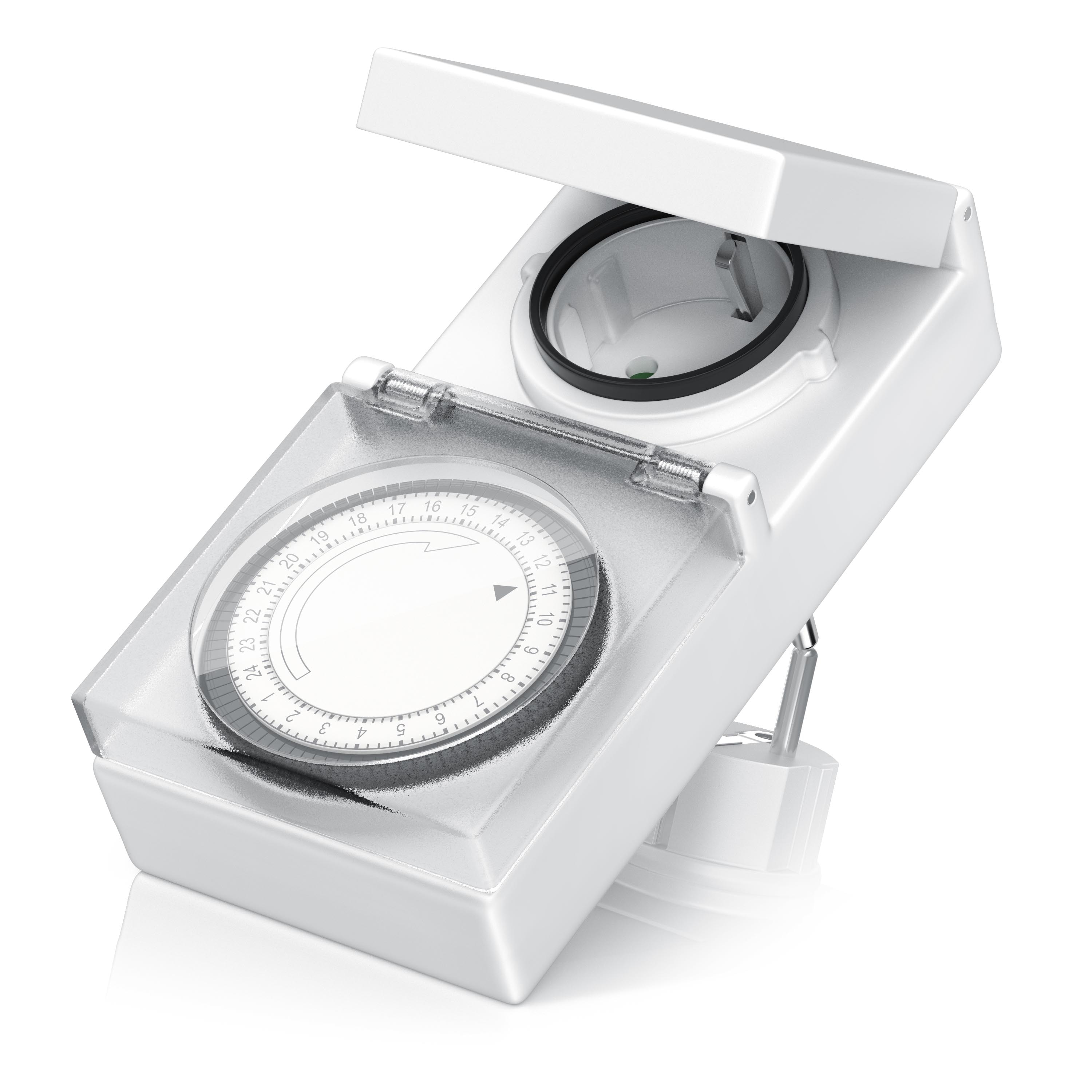 BEARWARE 24h Zeitschaltuhr Outdoor spritzwassergesch&uuml;tzt / f&uuml;r Innen und Au&szlig;en - Bild 1