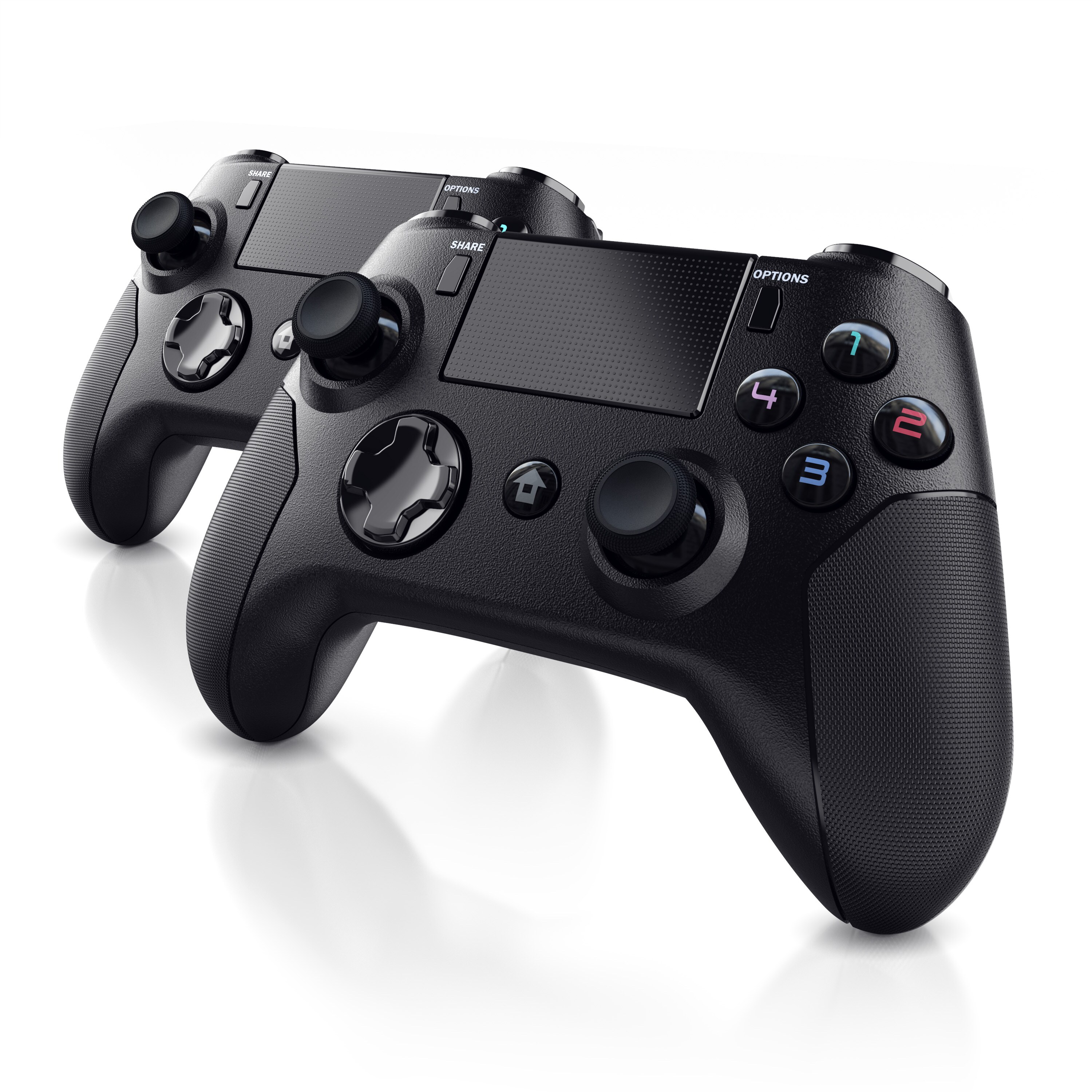 CSL 2x Bluetooth Gamepad Controller mit Dual Vibration f&uuml;r PS4 Touchpad / 3,5mm  / Gyrosensor - Bild 1
