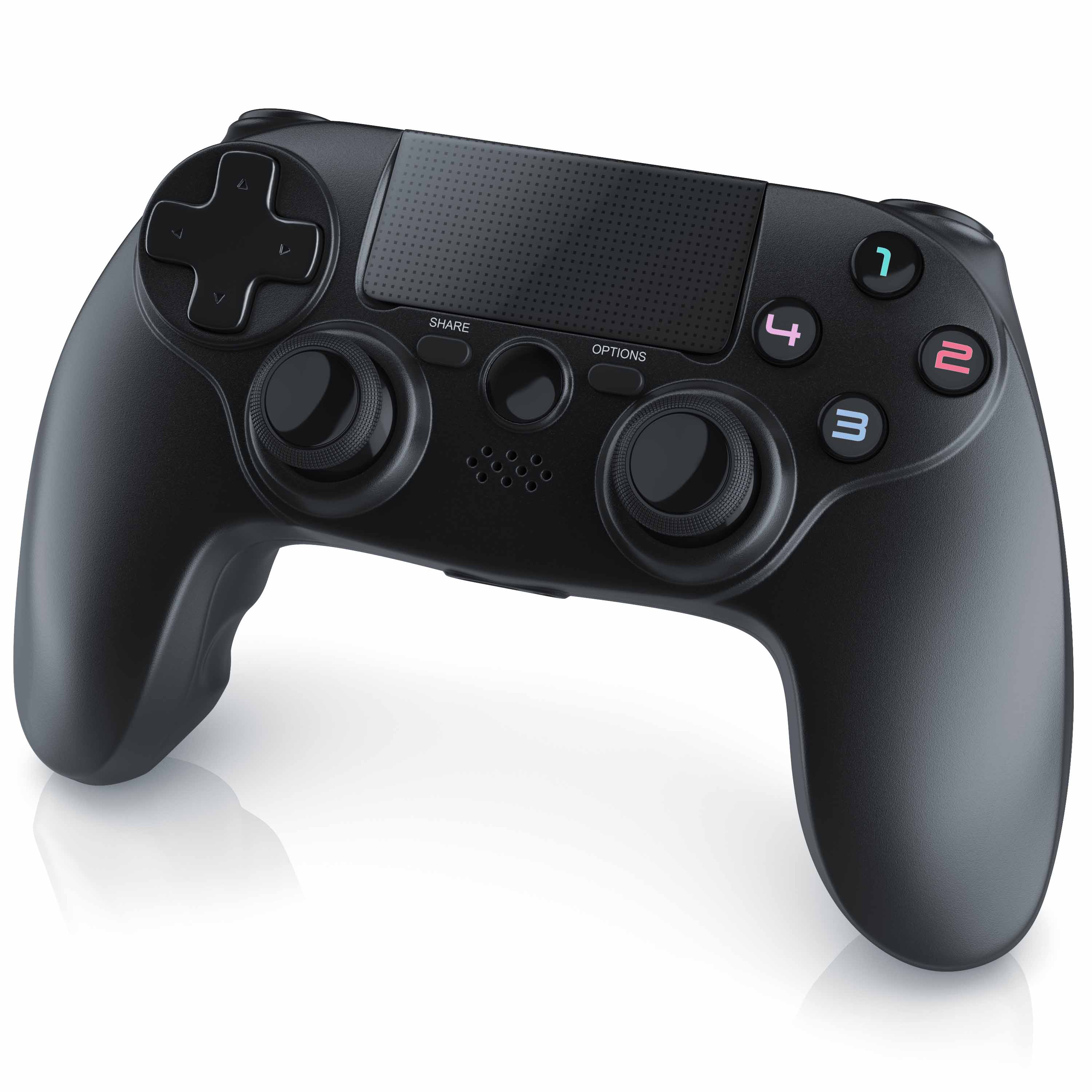 CSL Gaming-Controller, Wireless Gamepad f&uuml;r PS4 Touchpad, 3,5 mm AUX, Dual Vibration - Bild 1