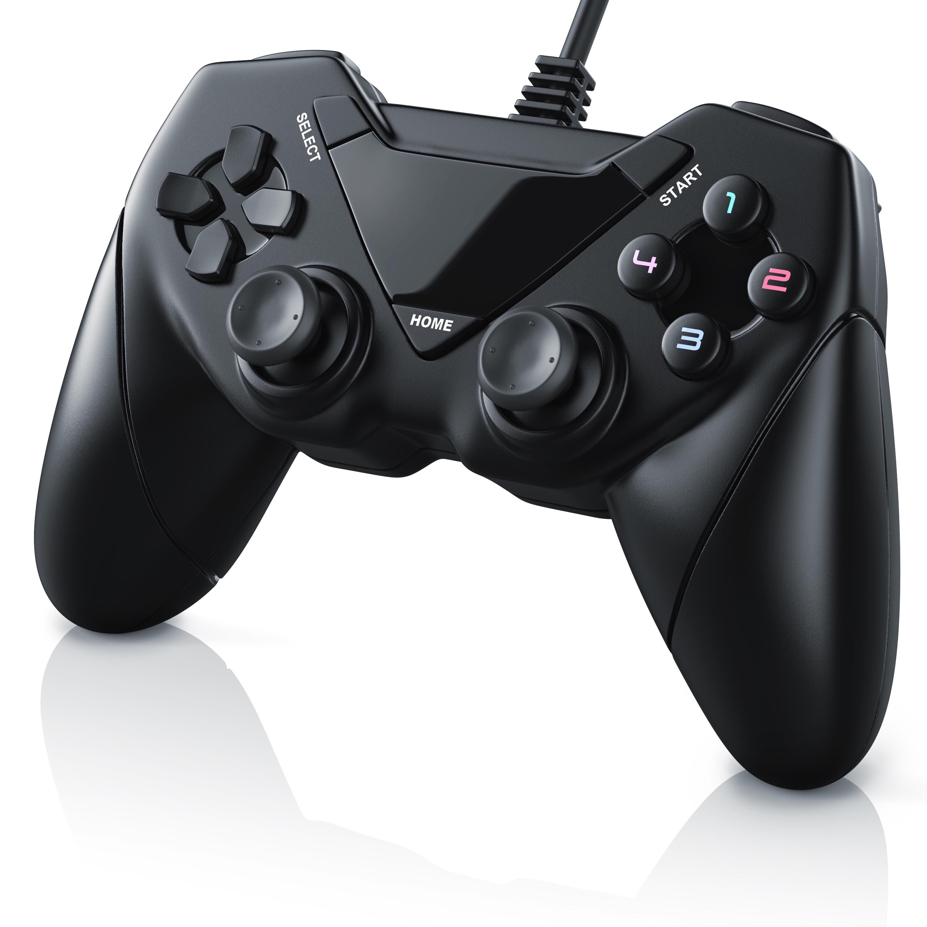 CSL USB Gamepad Controller f&uuml;r Android / PC / PS3 Dual Vibration / Direct-Input / X-Input - Bild 1