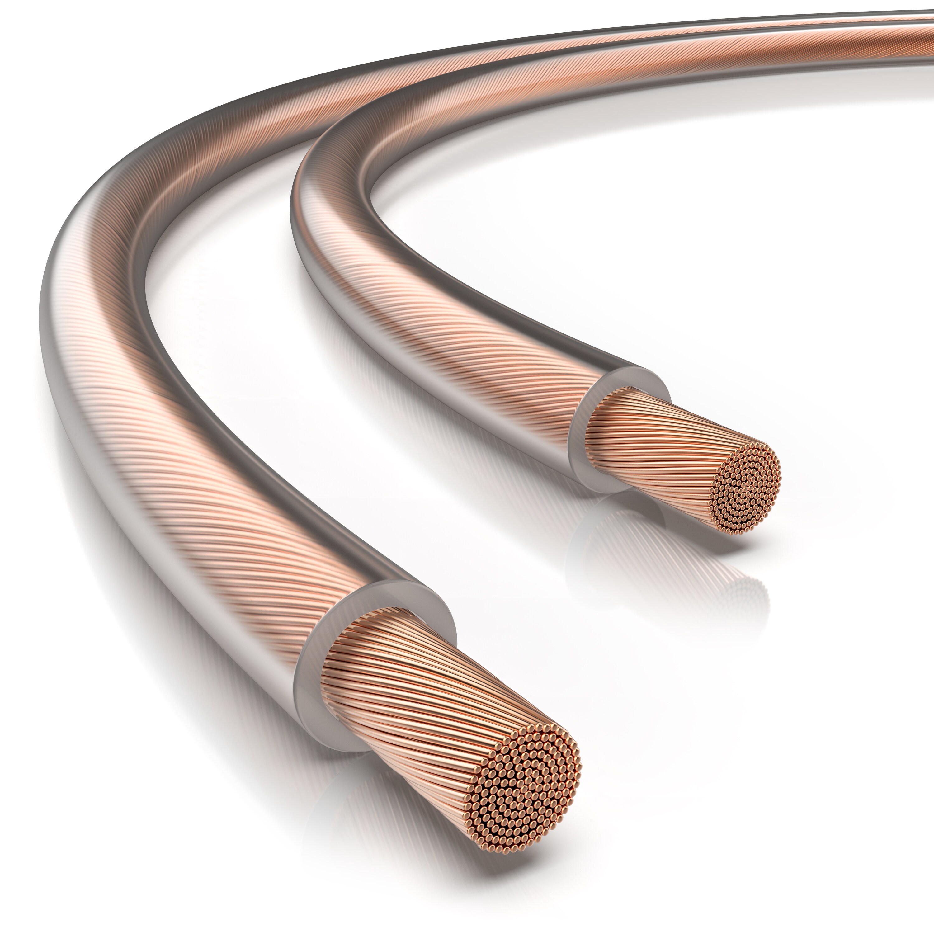 Primewire Lautsprecherkabel - OFC -  2 x 2,5 mm&sup2; Boxenkabel - Polarit&auml;tskennzeichnung - 50m - Bild 1