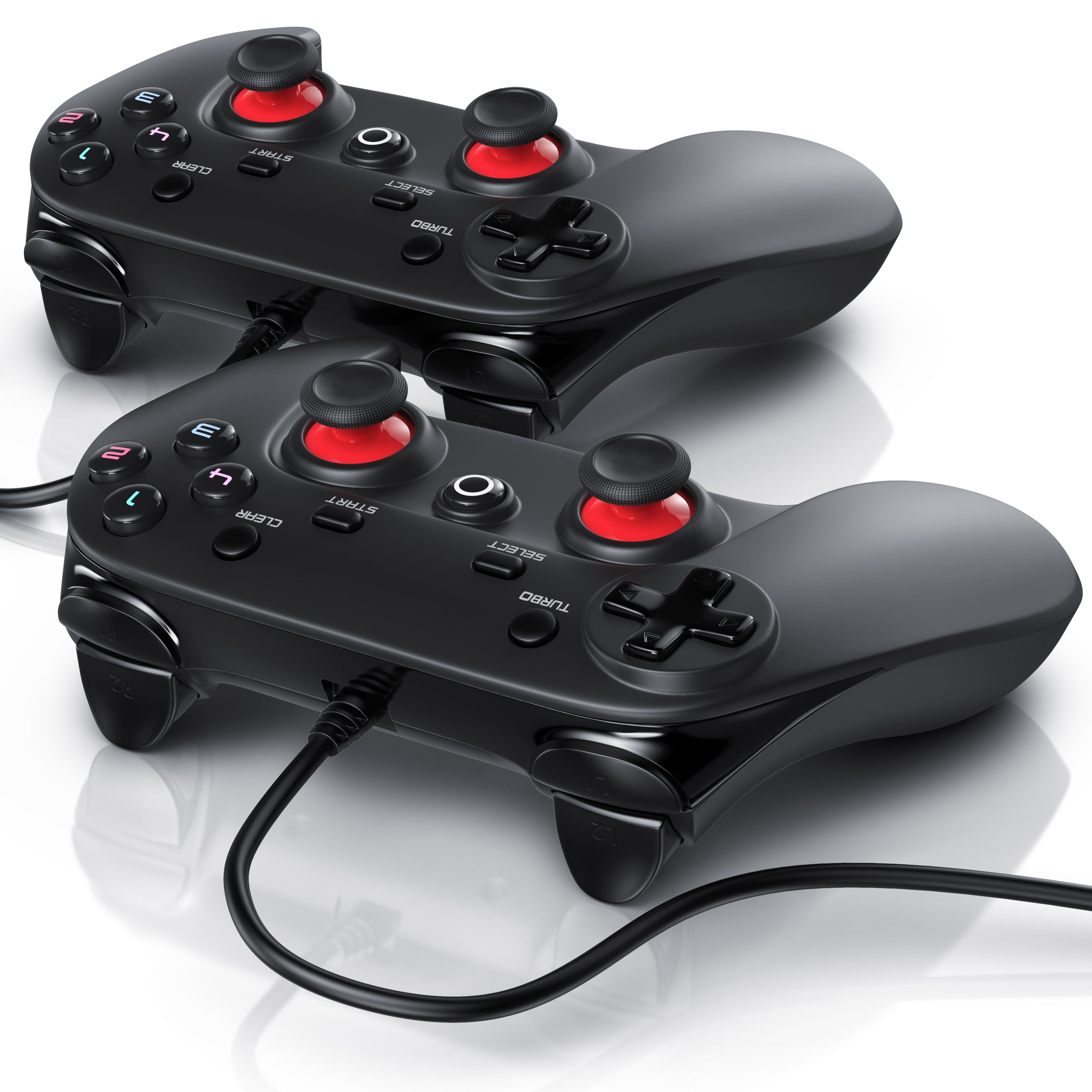 CSL 2x PC & PS3 Gamepad Controller mit Dual Vibration Turbo-Funktion / Direct-Input / X-Input - Bild 1