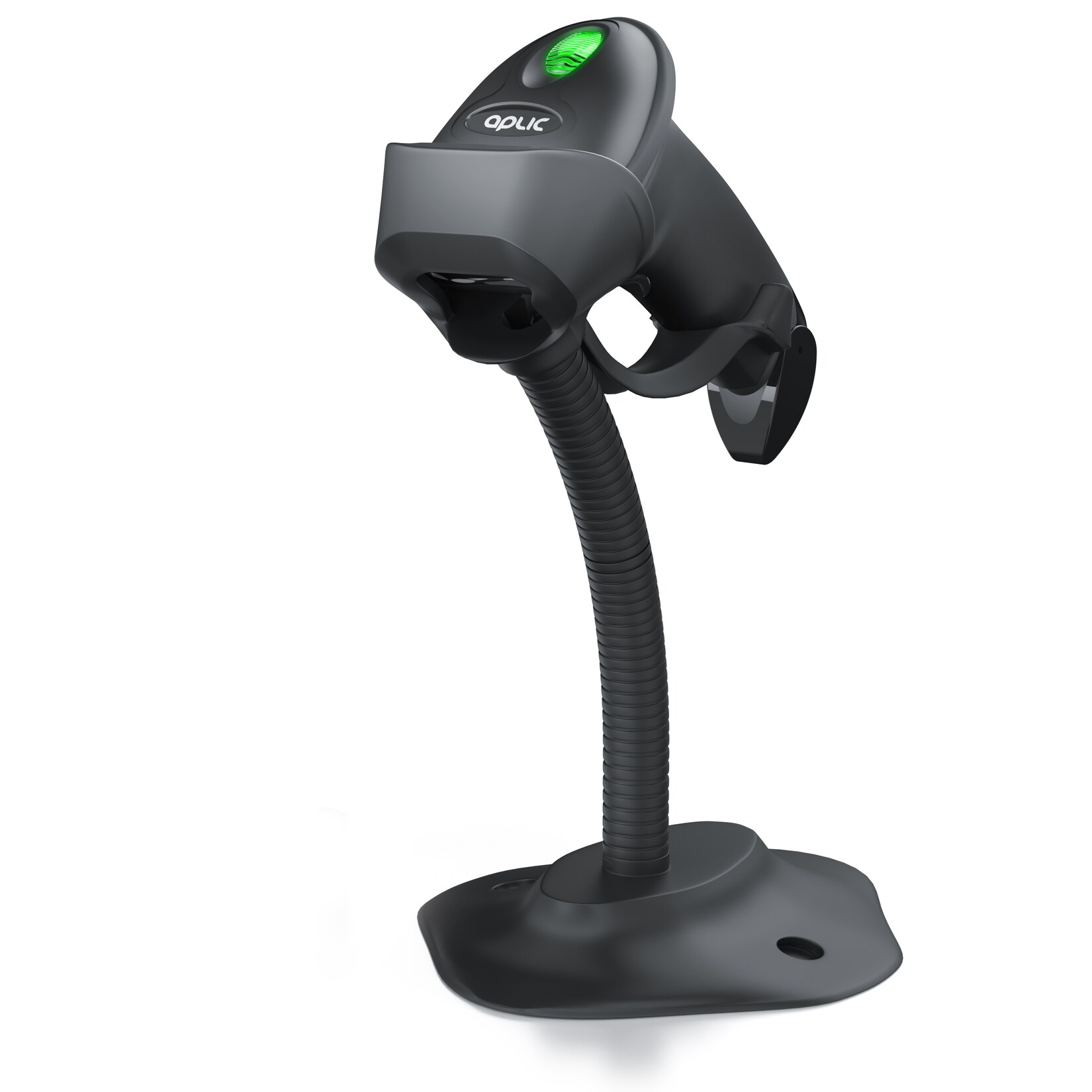Aplic Handscanner Wireless Barcode Scanner 2.4 GHz 1D 2D, 2000 mAh, inkl. Standfuß | 04061474126906