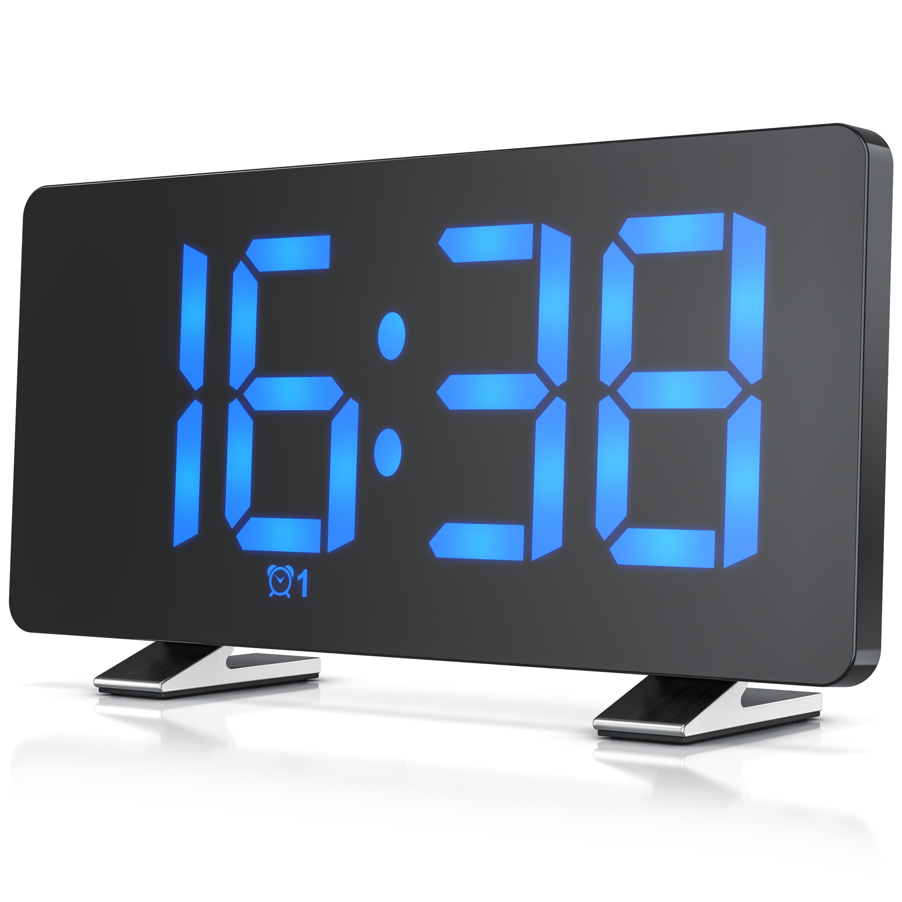 BEARWARE Radiowecker, Digitaler Radio Wecker mit Autodimmer, Snooze, 15 FM Radiospeicher - Bild 1