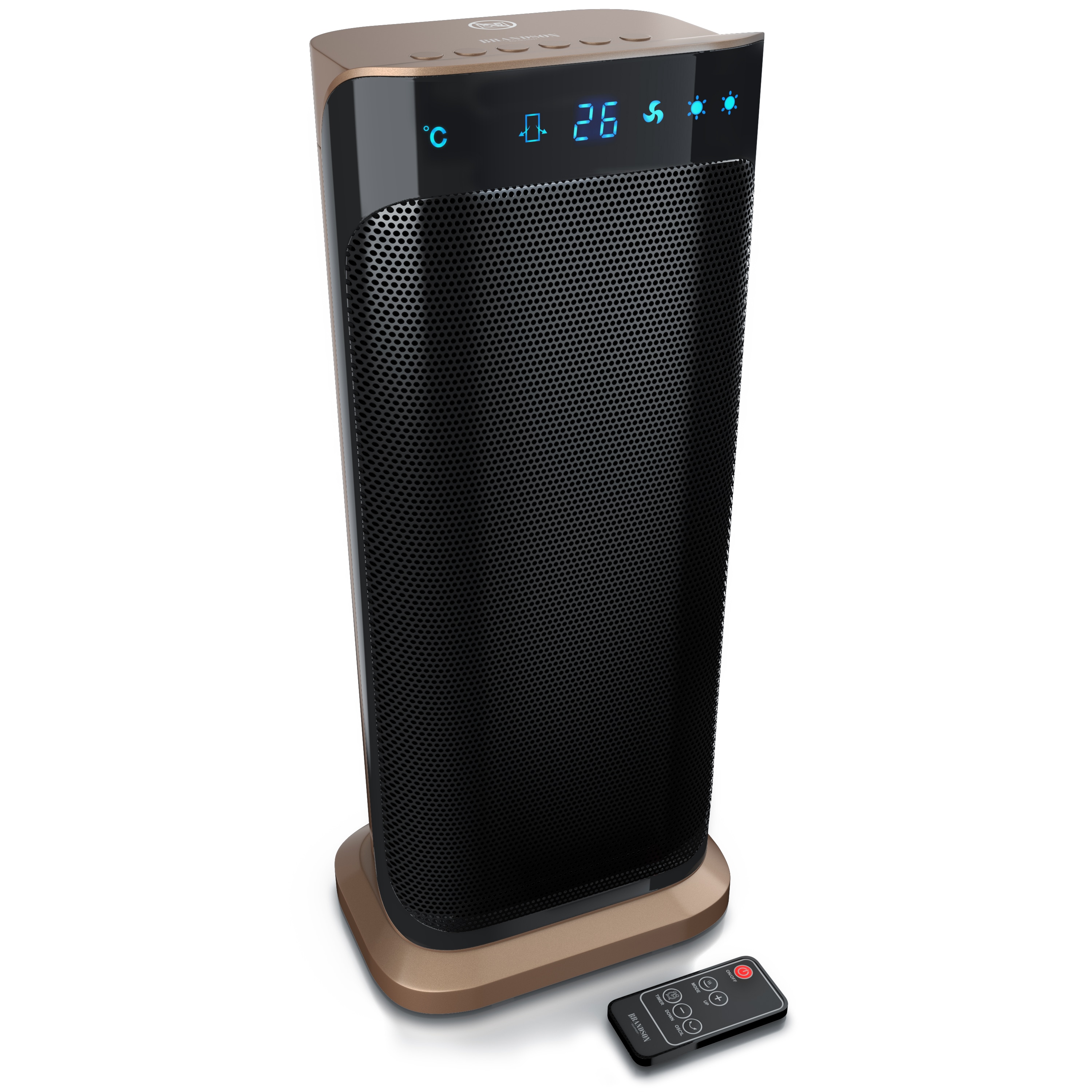 Brandson Heizl&uuml;fter energiesparend, Keramik Heizl&uuml;fter, 2000W, 2 Leistungsstufen, &Uuml;berhitzungsschutz, Automatische Abschaltung, Umkippschutz - Bild 1