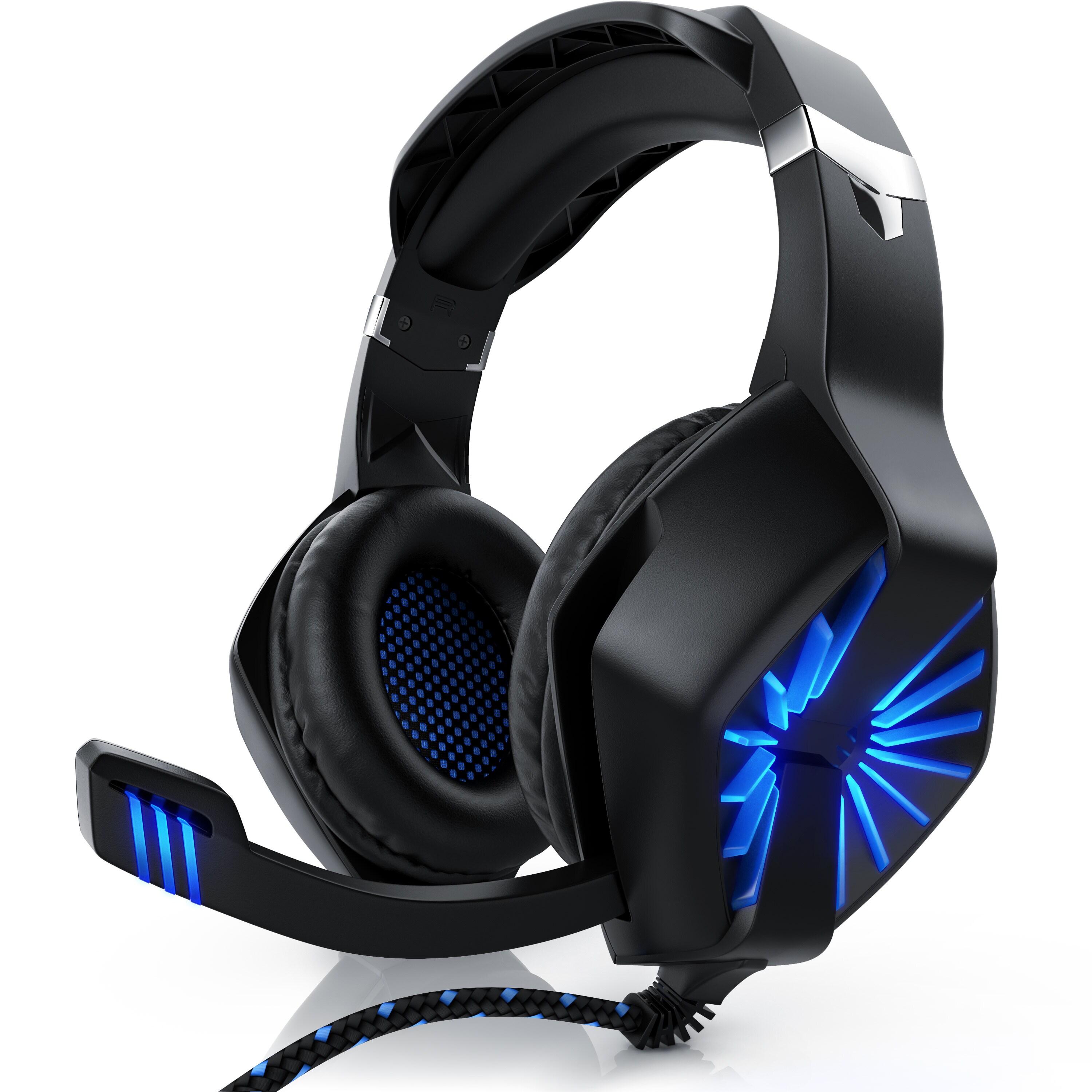 CSL  Gaming-Headset "GHS-102" mit Mikrofon, USB Kopfh&ouml;rer f&uuml;r Windows/Mac/Linux /PS4/PS4 Pro - Bild 1