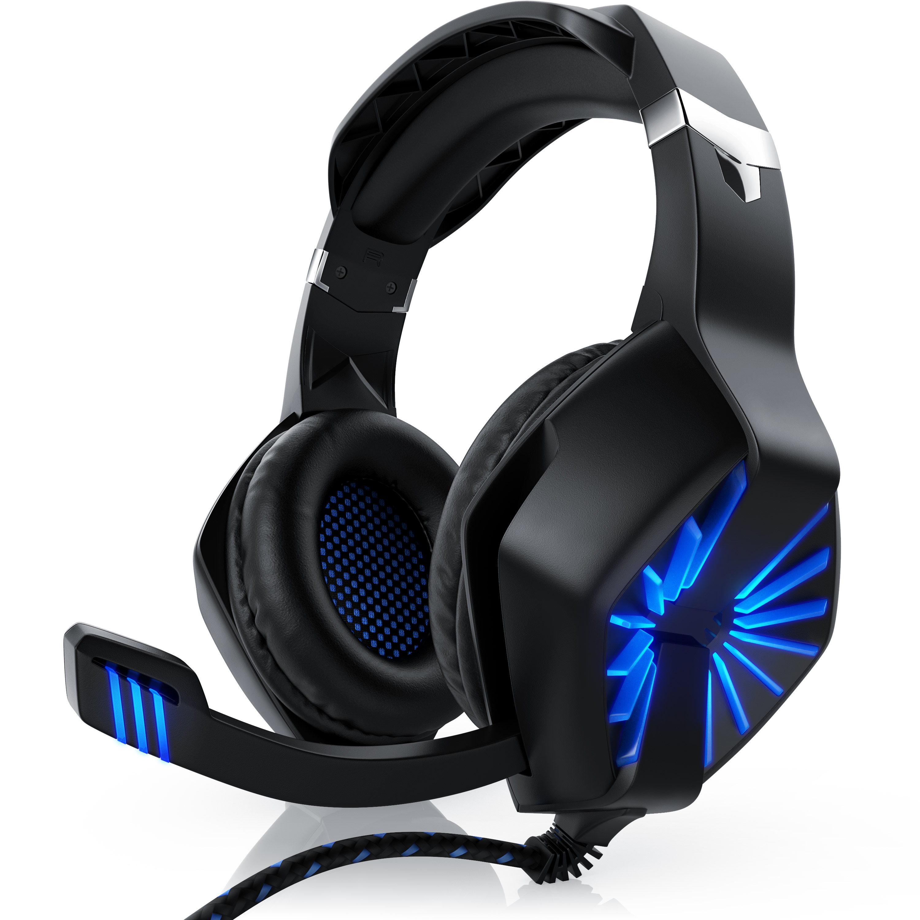 CSL USB Gaming Headset GHS-102 mit Mikrofon - Kopfh&ouml;rer f&uuml;r PC (Win XP/7/8/8.1/10), PS4/4 Pro - Bild 1
