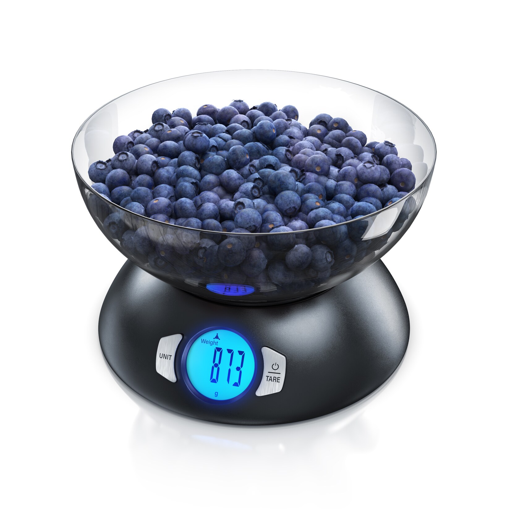 Arendo Küchenwaage digital mit großer Schale – 5000 g – LCD Display – Tara Zuwiegefunktion – Auflösung ±1 g – Batterien inklusive – Auto Off – DMS | 04062861072462
