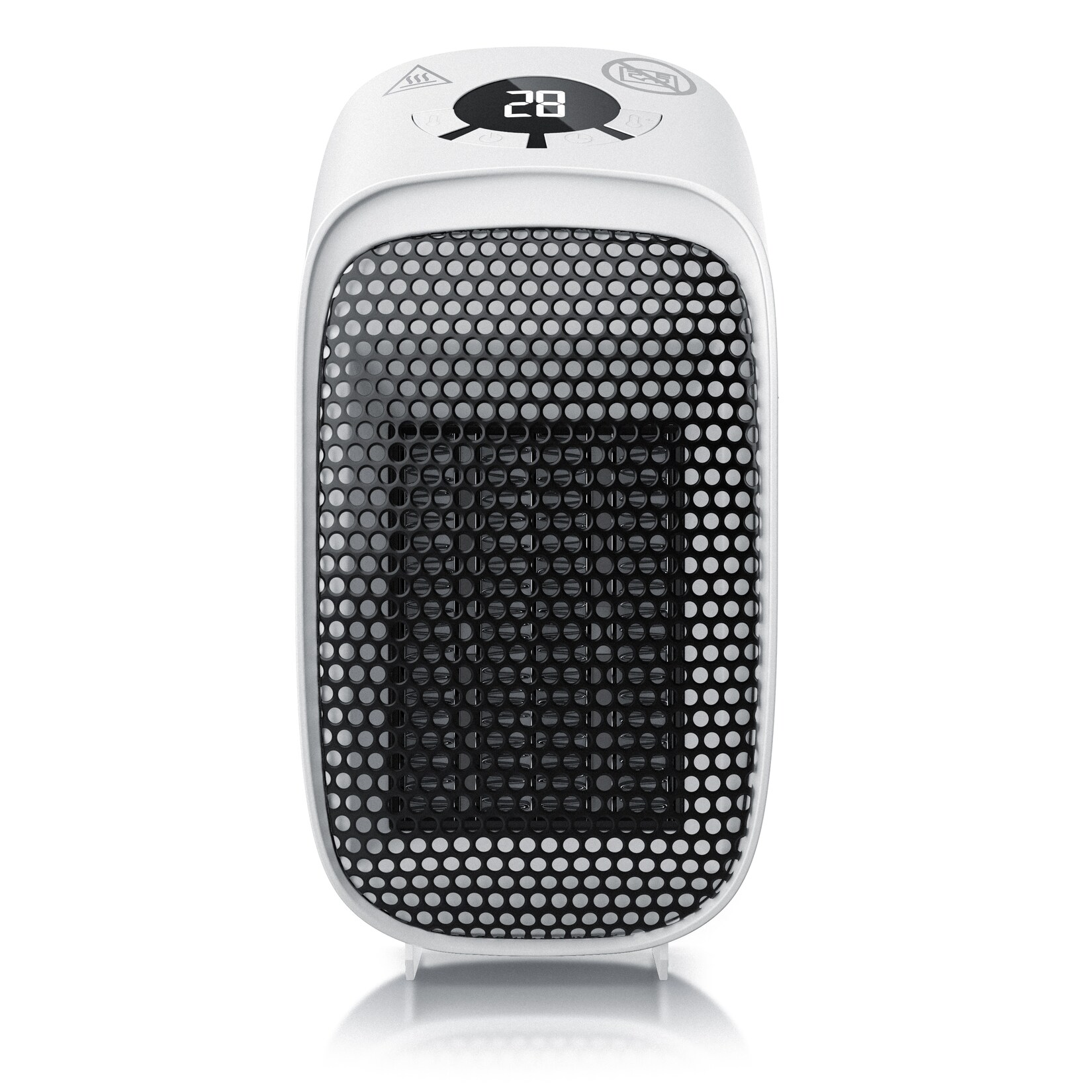 Brandson Steckdosen Heizlüfter mit Fernbedienung & Timer, 400W Heizlüfter, Überhitzungsschutz, Automatische Abschaltung, Weiß | 04062861006337