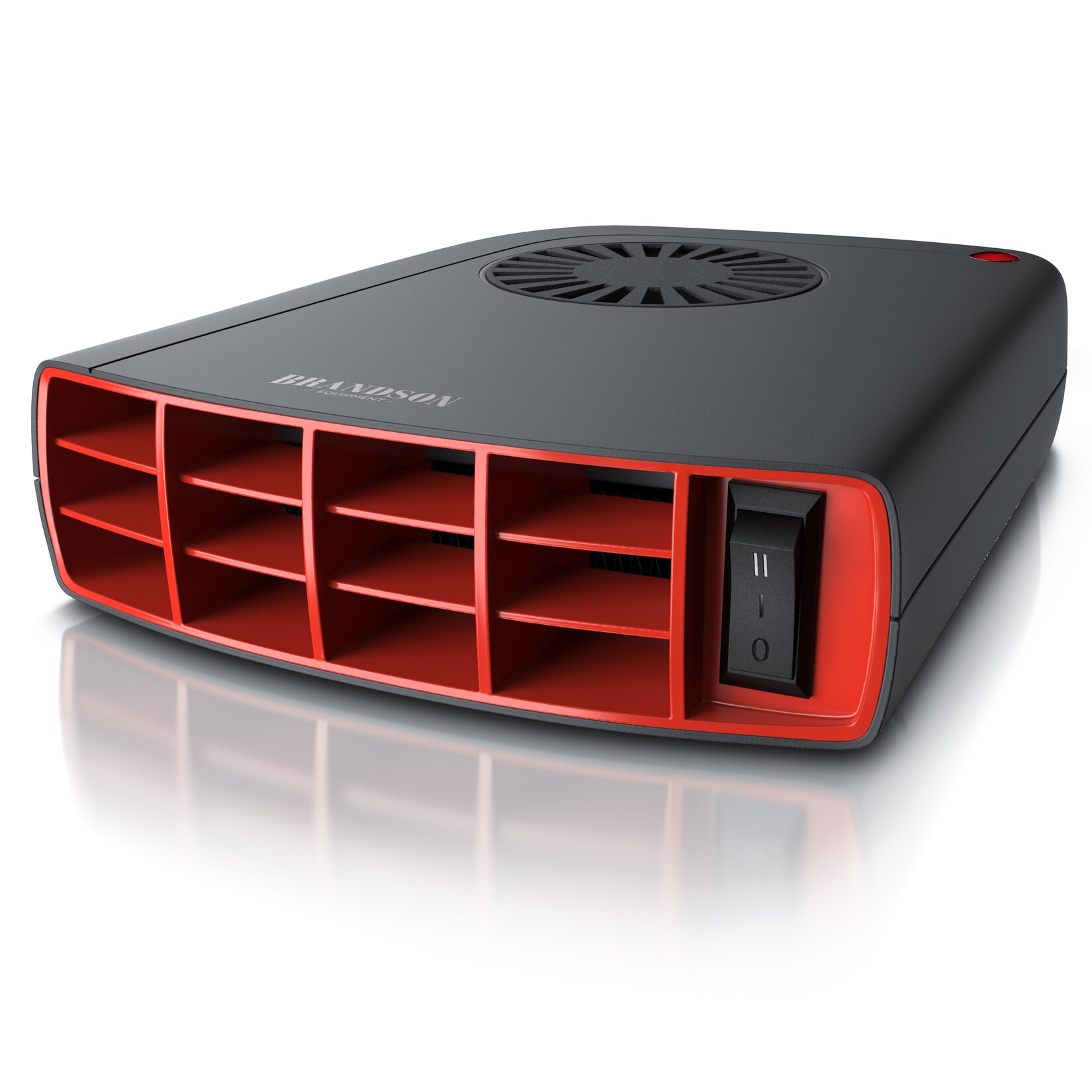 Brandson Heizlüfter 1400W, Innenraumheizung, mobile Auto Heizung, PKW, Überhitzungsschutz, Entfroster Standheizung, Schwarz/Rot | 04251259178132