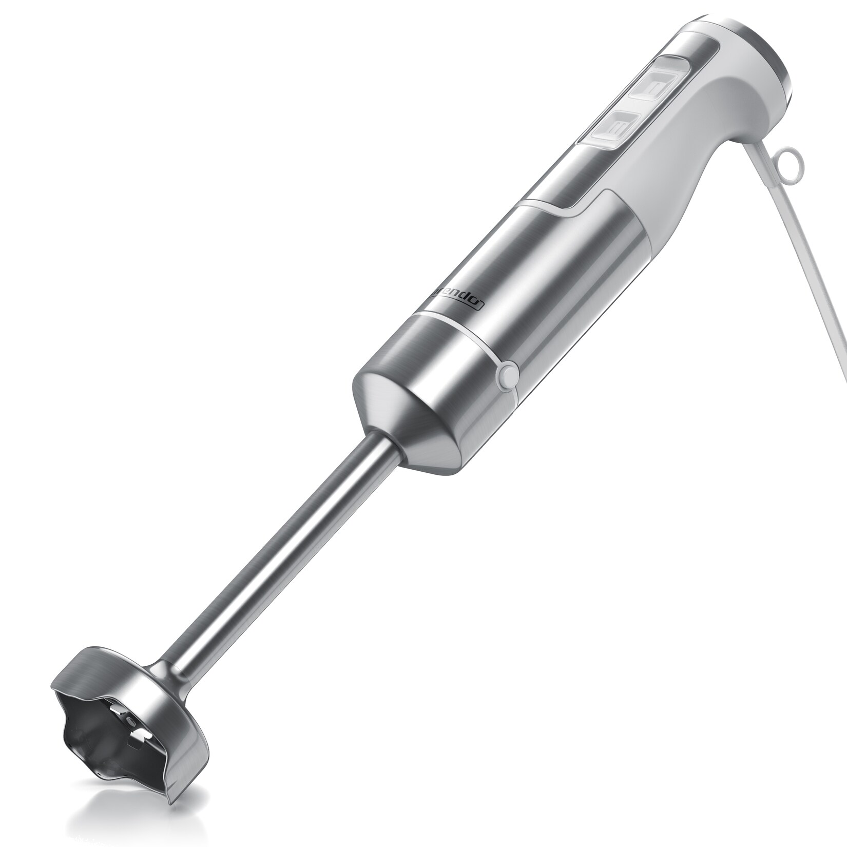 Arendo Stabmixer Edelstahl mit stufenloser Geschwindigkeitsregelung MANO Pürierstab – Weiß | 04062861009420