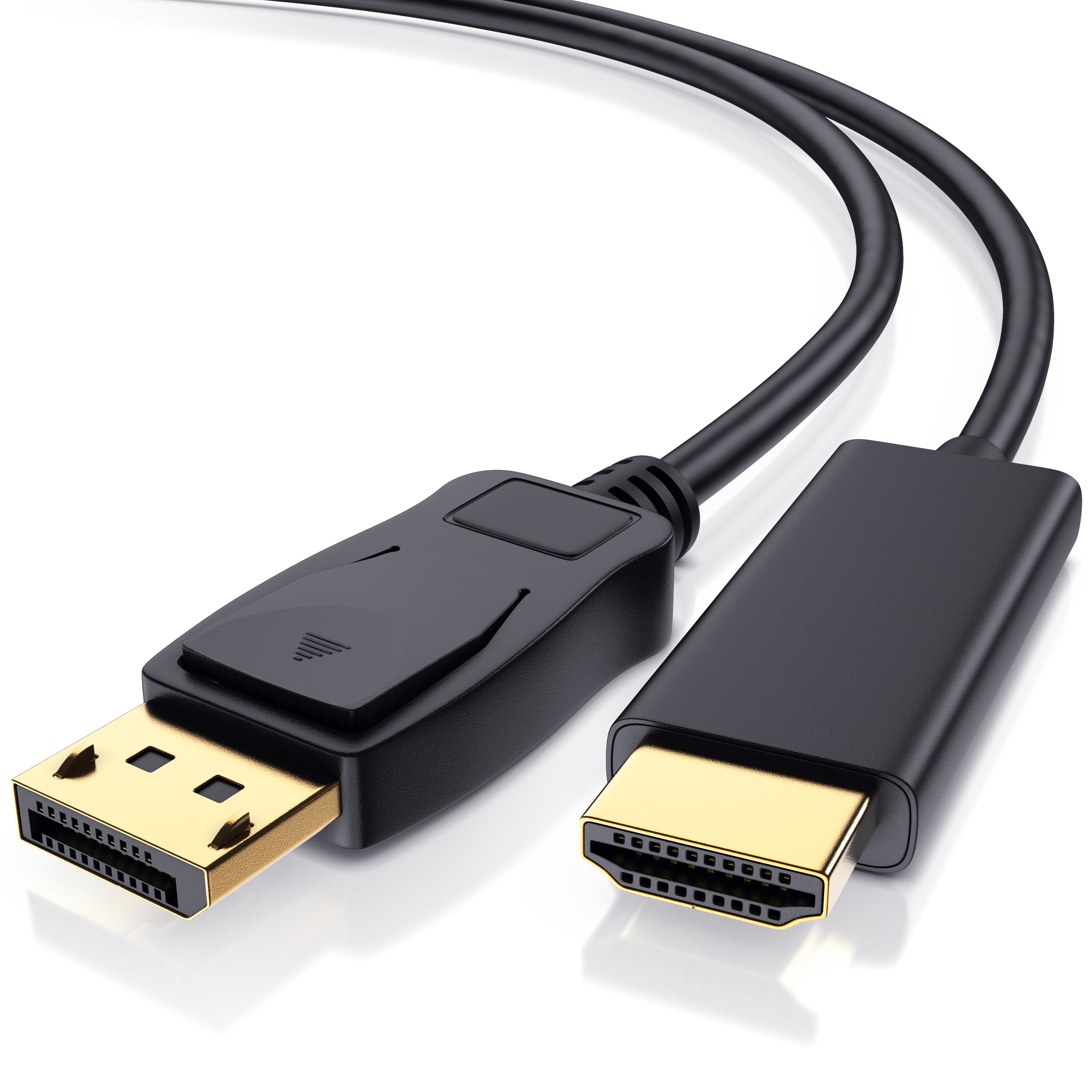 Primewire Premium DisplayPort auf HDMI Konverterkabel Adapterkabel 4K 3840 x 2160 @ 60 Hz - 3m - Bild 1
