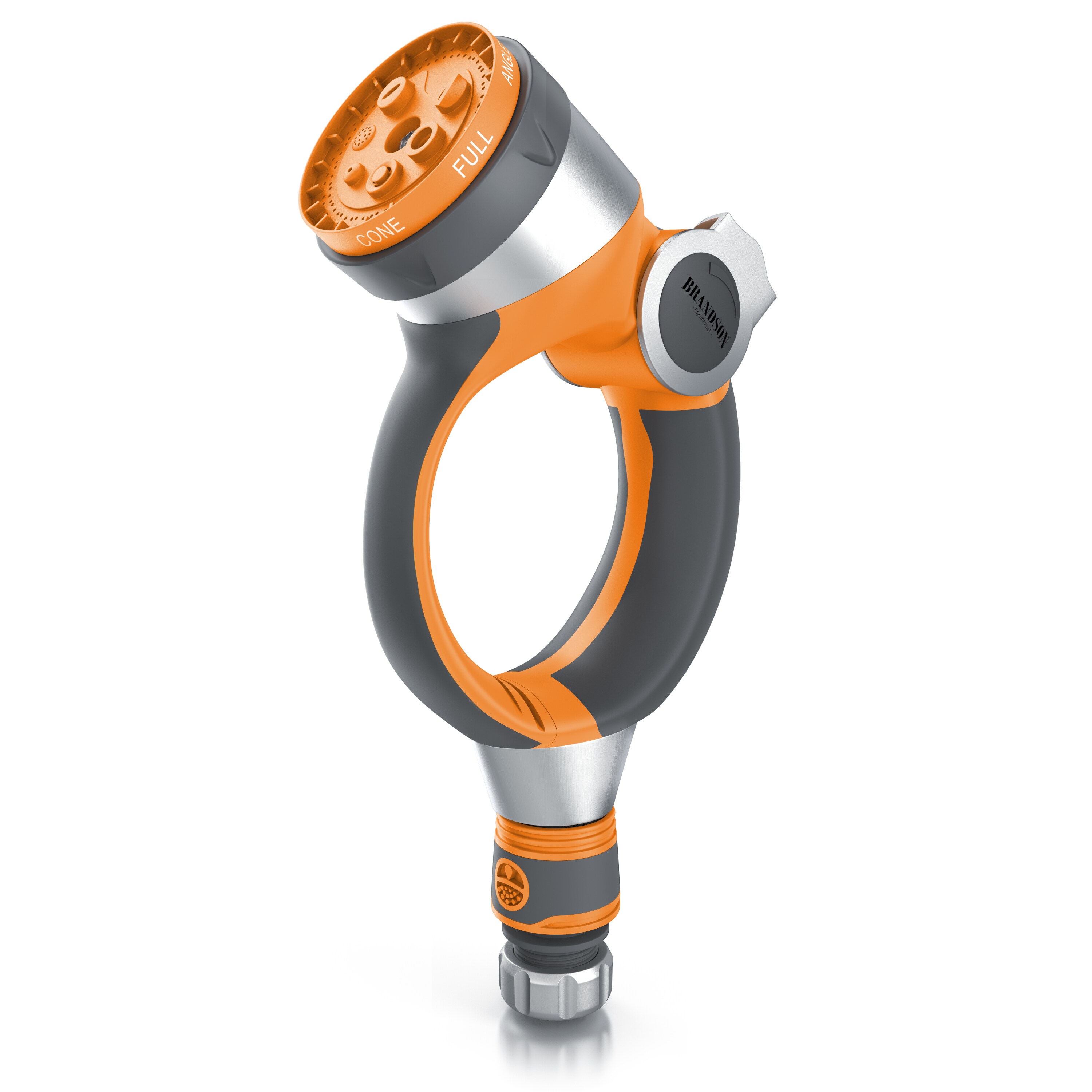 Brandson Garten-Handbrause | Gartenpistole Gartenbrause | 7 Spr&uuml;hprofile | Schieberegler | Pistolengriff mit Halteclip | 1-8 bar Wasserdruck - Bild 1