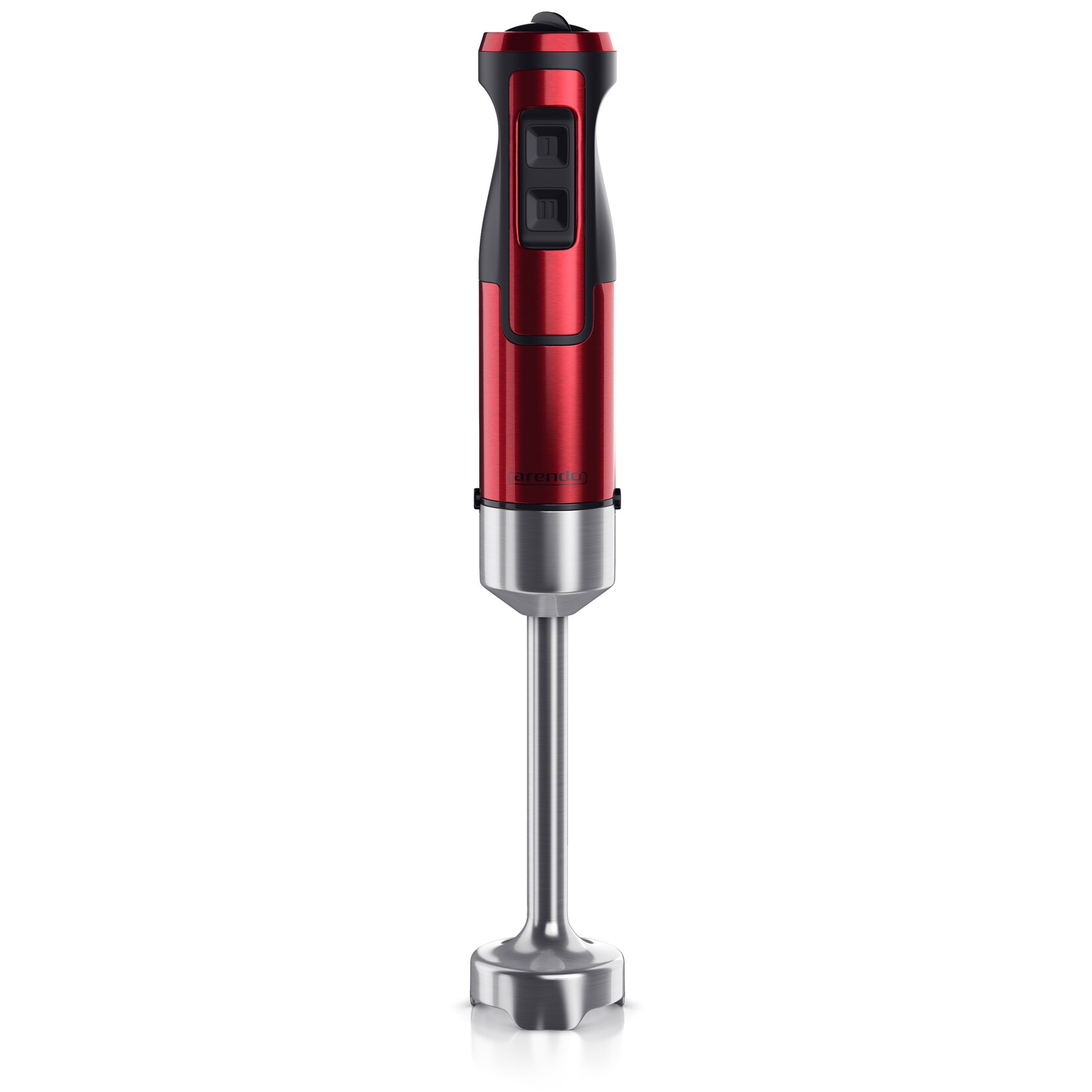 Arendo Edelstahl Stabmixer in rot Handmixer – Pürierstab – stufenlose Regelung | 04062861008706