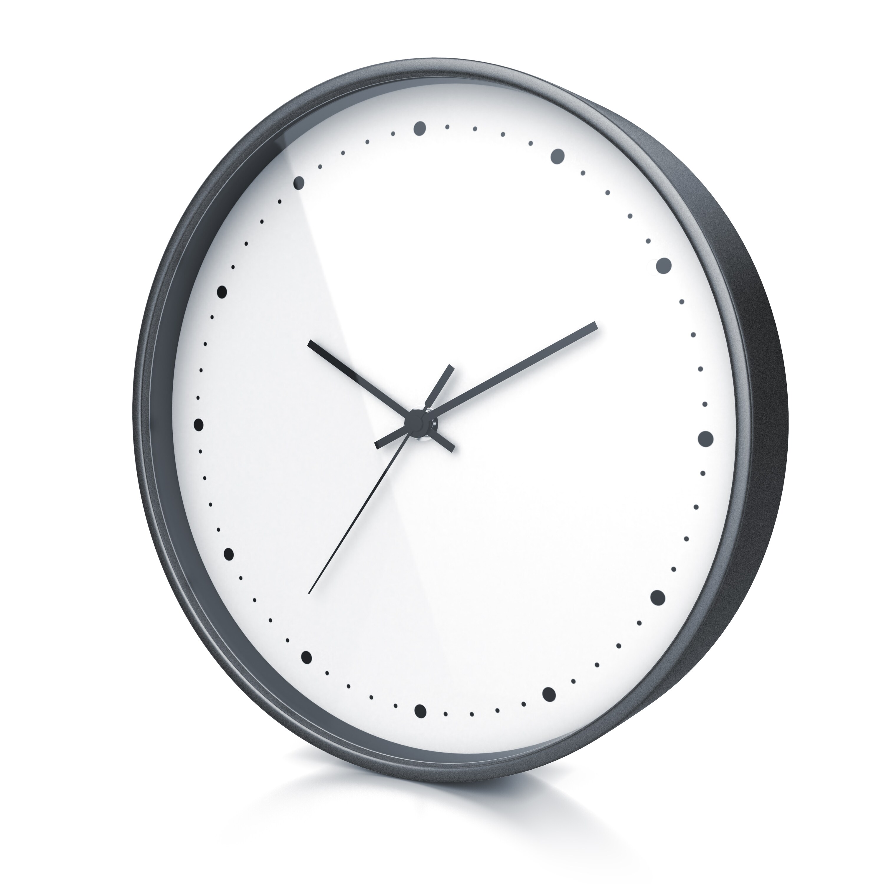 BEARWARE Wanduhr rund mit 24 cm Durchmesser Analoge Anzeige - DCF-Signal - Batteriebetrieb - Bild 1