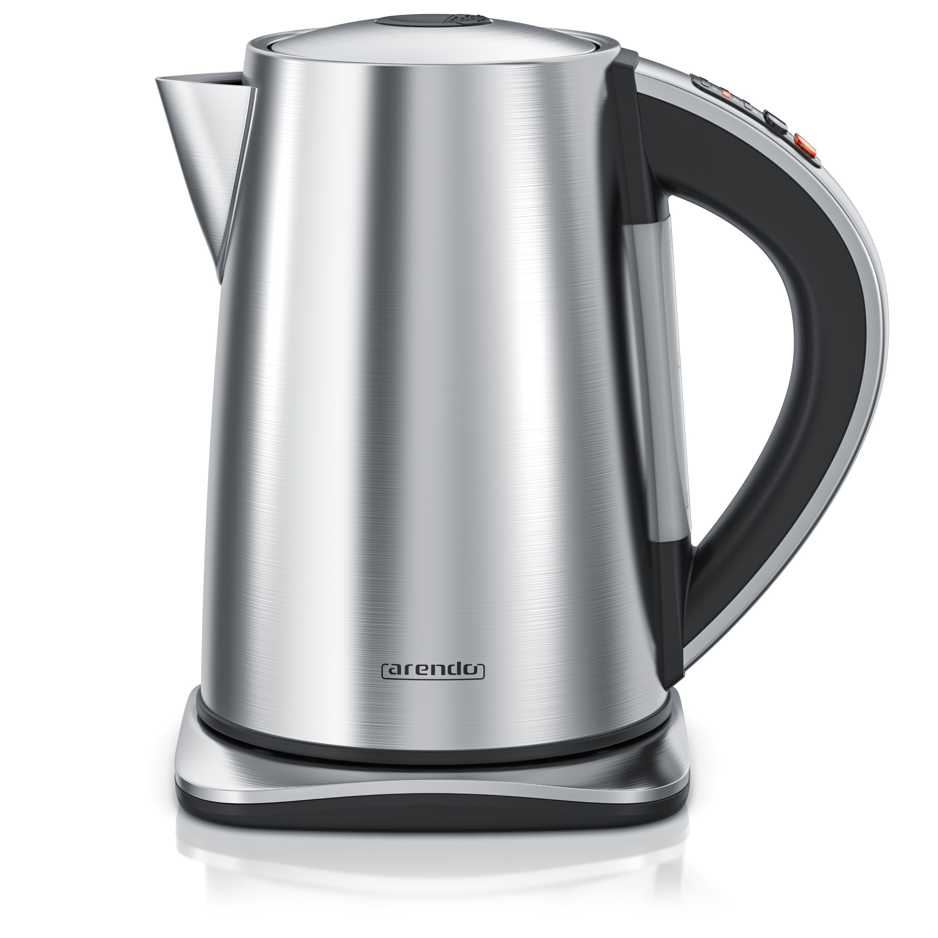 Arendo Wasserkocher 1,7 l, 2200 W, Edelstahl, mit Temperatureinstellung 40&deg;C - 100&deg;C & Warmhaltefunktion - Bild 1