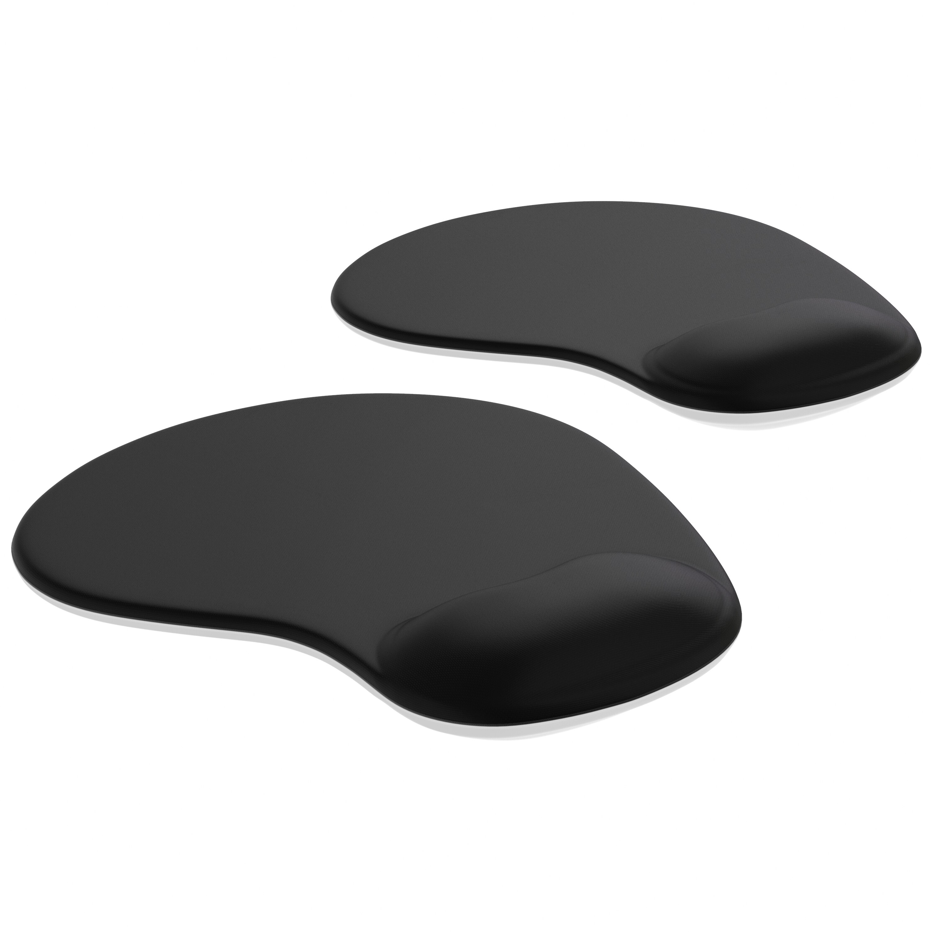 CSL Mauspad 2er Spar-Set mit ergonomischer Handgelenkauflage, Gel Komfort Office Mousepad - Bild 1