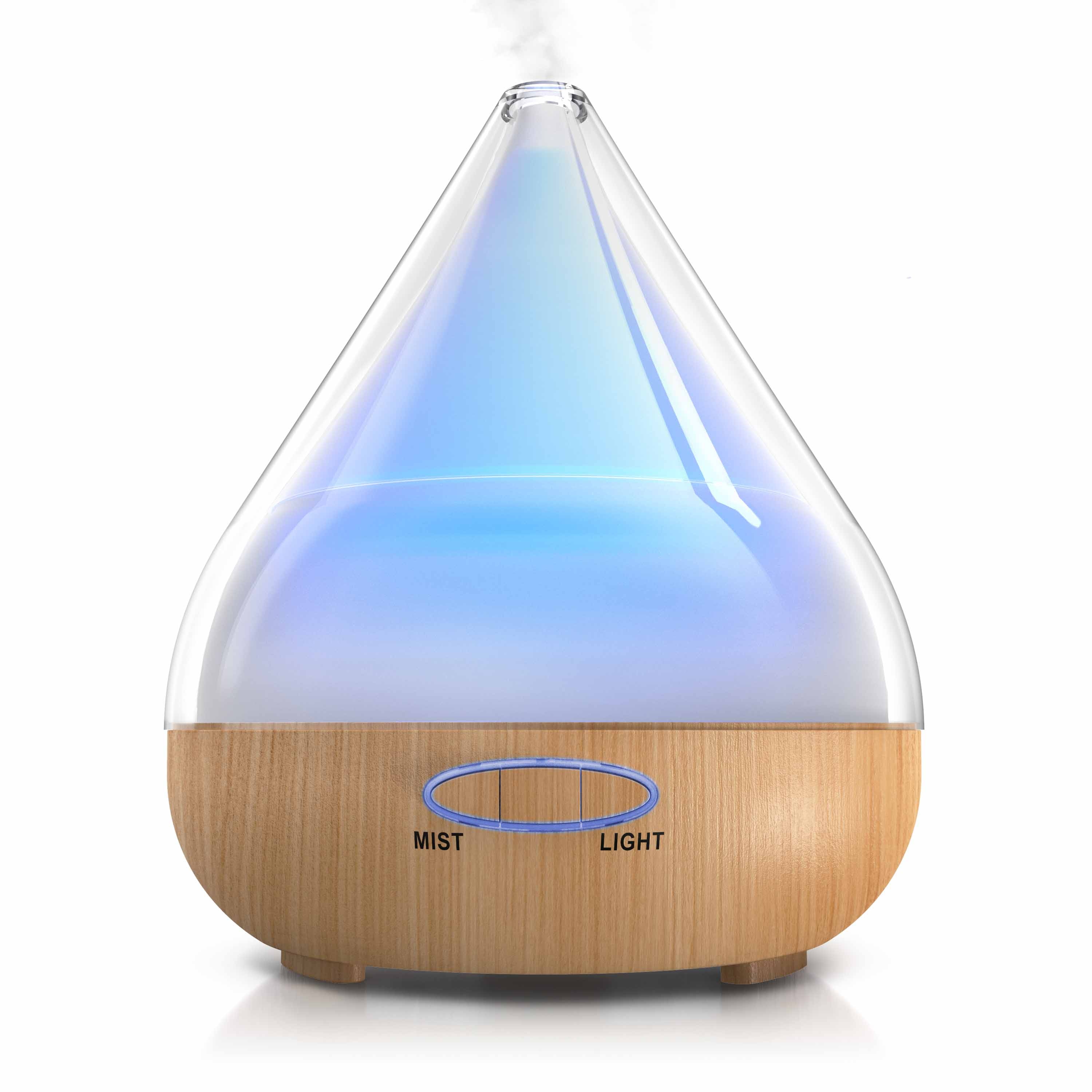 Arendo Aroma Diffuser mit LED Farbwechsel Diffusor mit 380 ml / LED mit 6 Farben - Bild 1