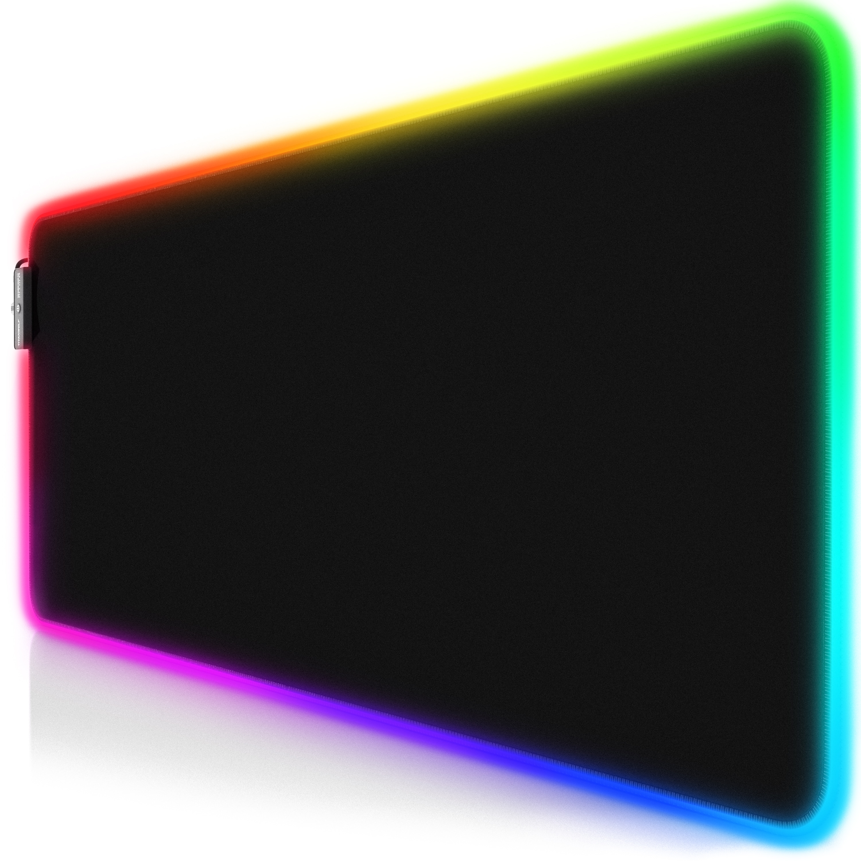 Titanwolf RGB Gaming Mauspad, Mousepad XL 800 x 300mm verbessert Pr&auml;zision & Geschwindigkeit, black - Bild 1