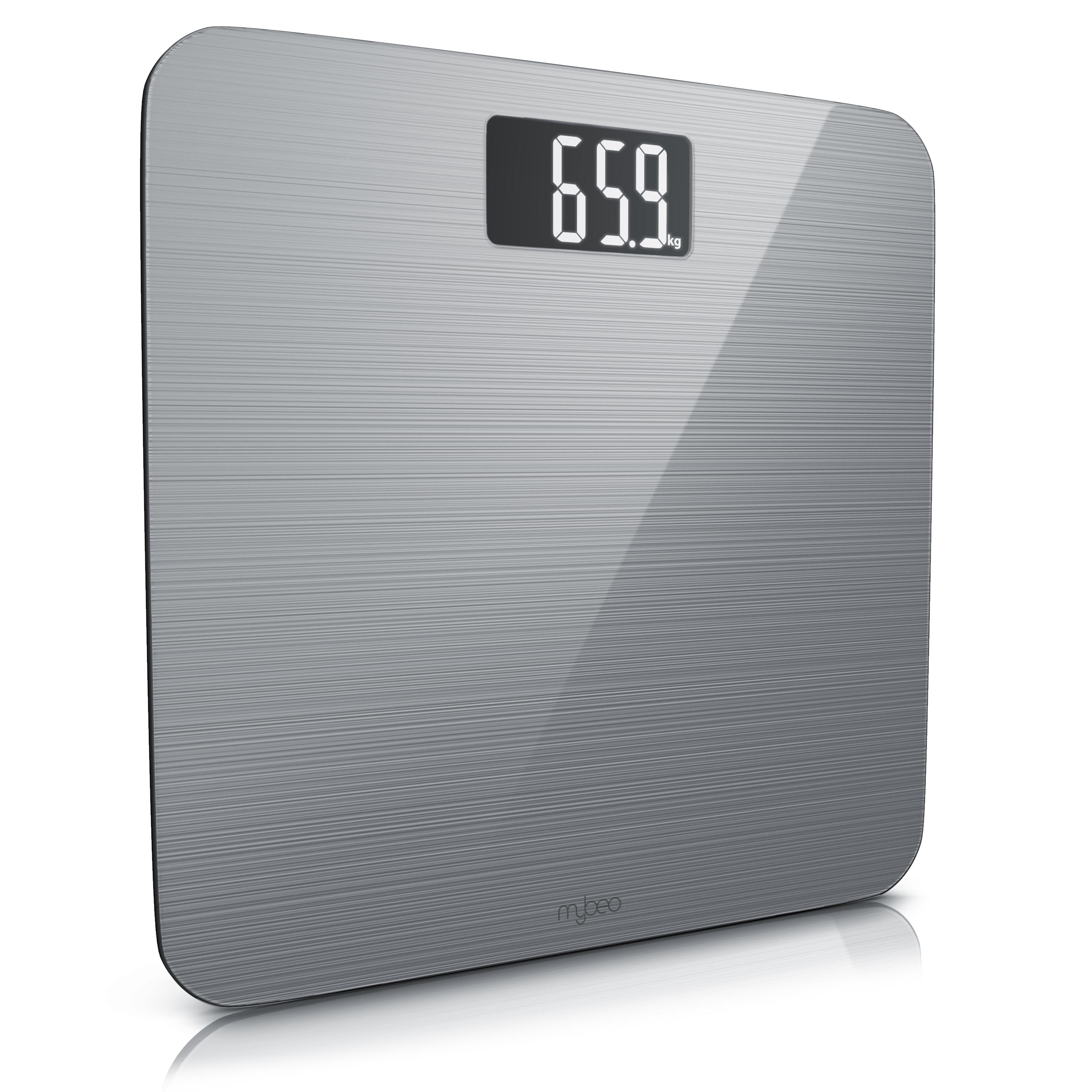 MyBeo Personenwaage, Digitale K&ouml;rperwaage 6mm Sicherheitsglas / LCD-Display / max. 180 kg - Bild 1