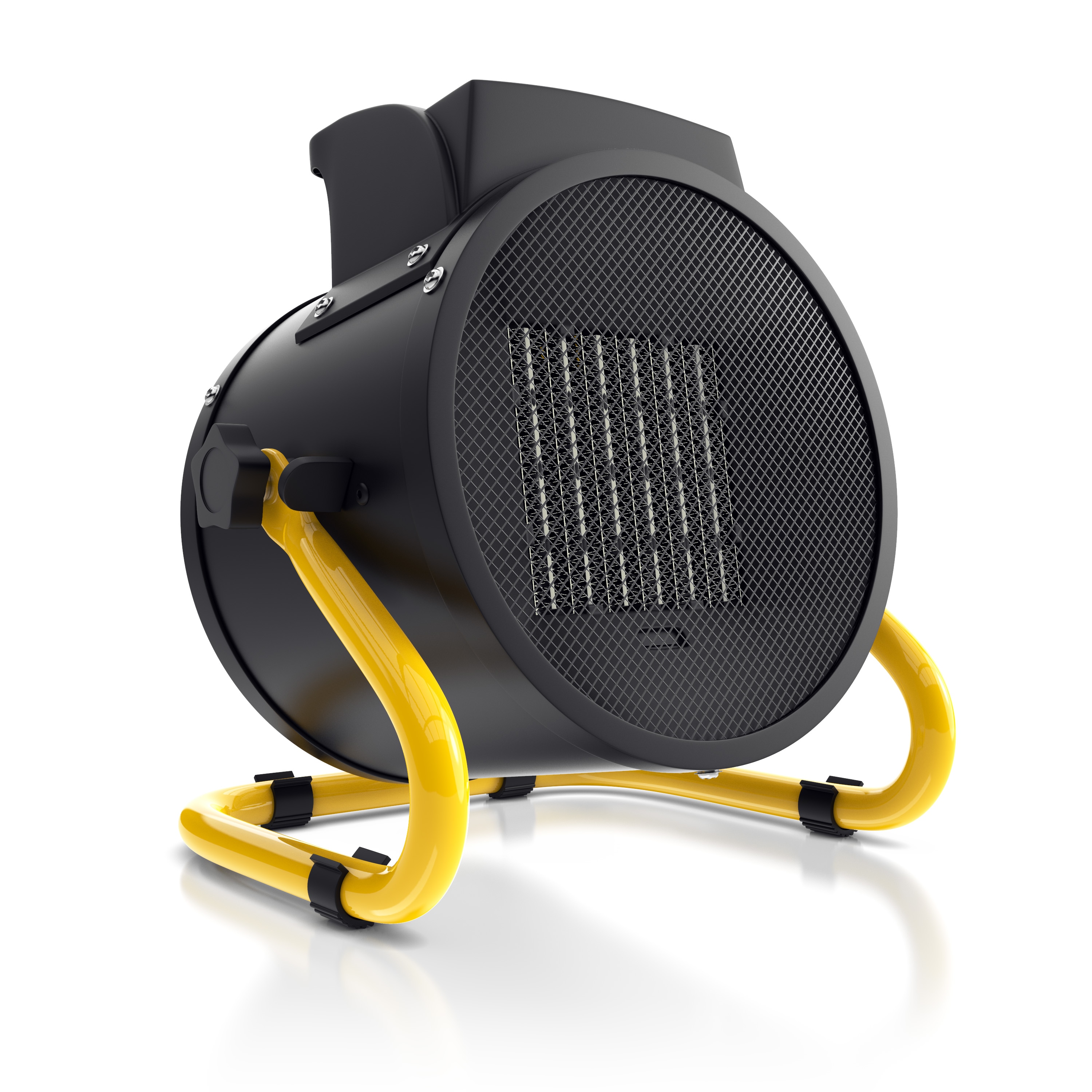 Brandson Bauheizer mit Tragegriff 3000W, Keramikheizer, Heizl&uuml;fter, Heizgebl&auml;se 3 kW, &Uuml;berhitzungsschutz, Automatische Abschaltung, 2 Leistungsstufen - Bild 1