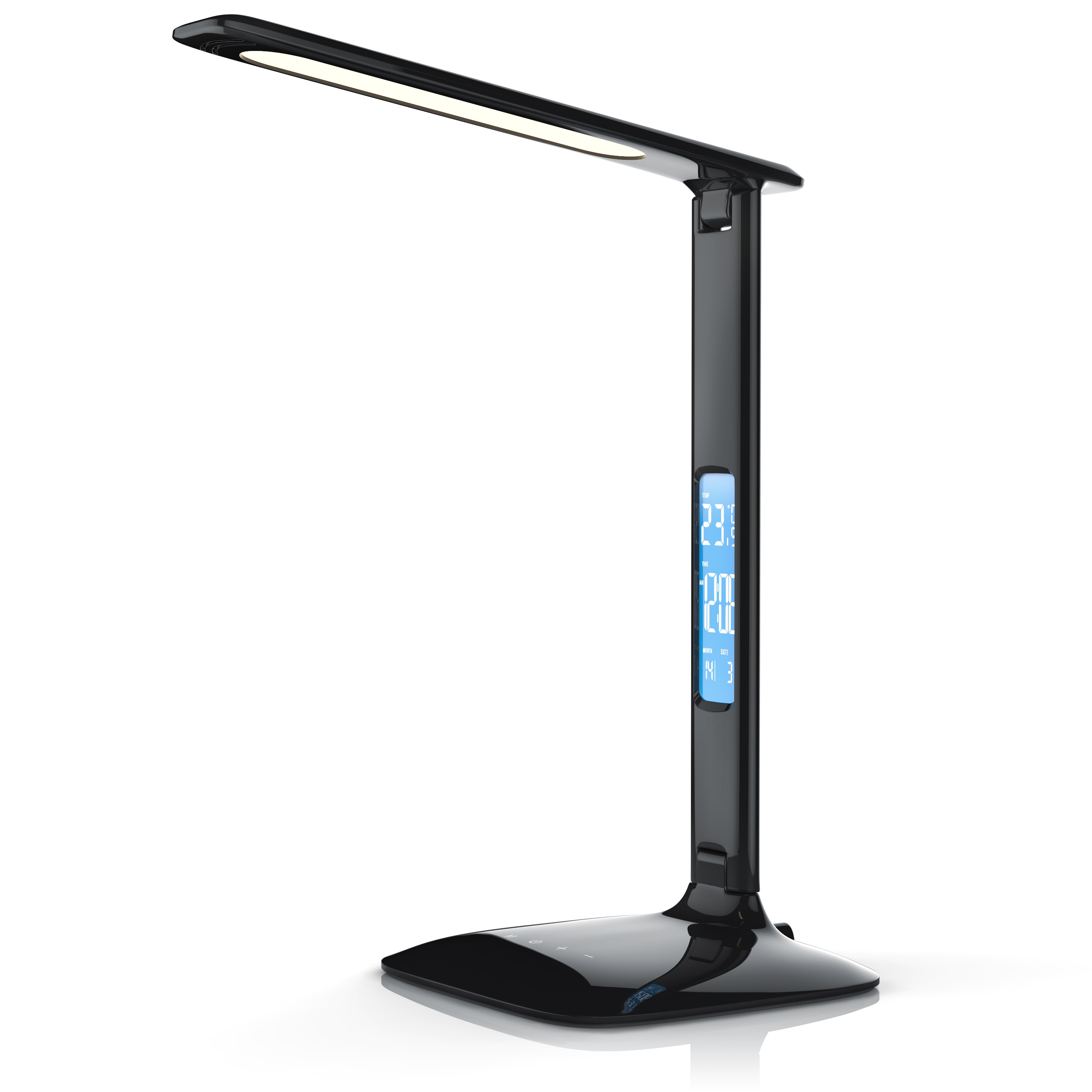 Brandson Schreibtischlampe, LED, Dimmbar, Farbwechsel, Temperatur-, Alarm- & Kalenderfunktion, Tischlampe - Bild 1