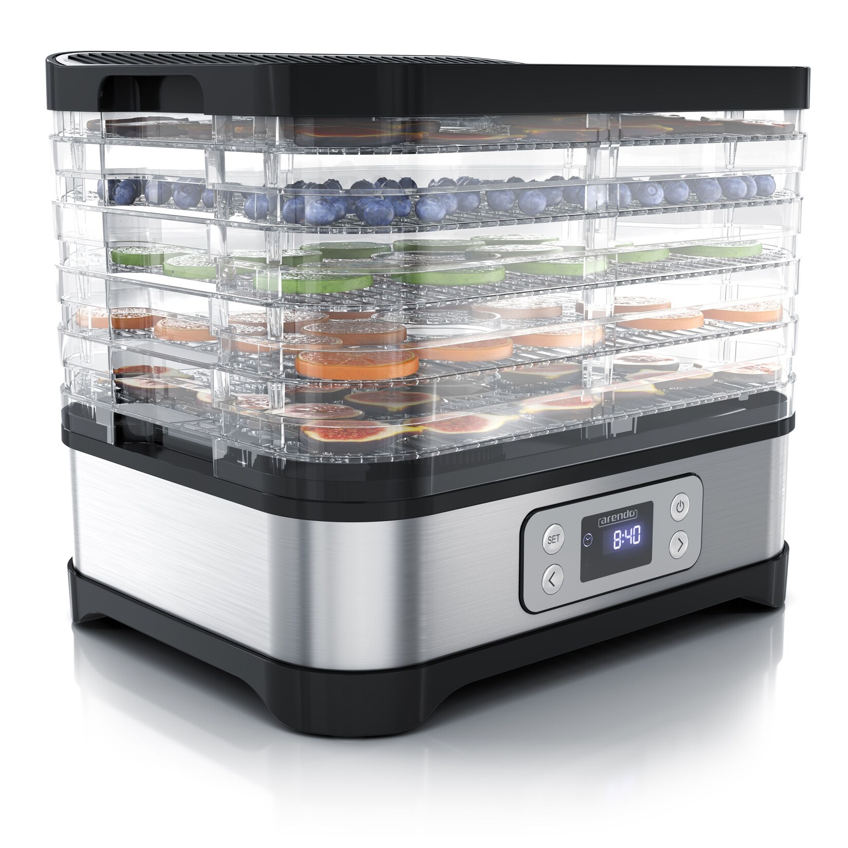 Arendo Dörrautomat mit Temperaturregler Dörrgerät DEHYDRATOR | 04061474007571