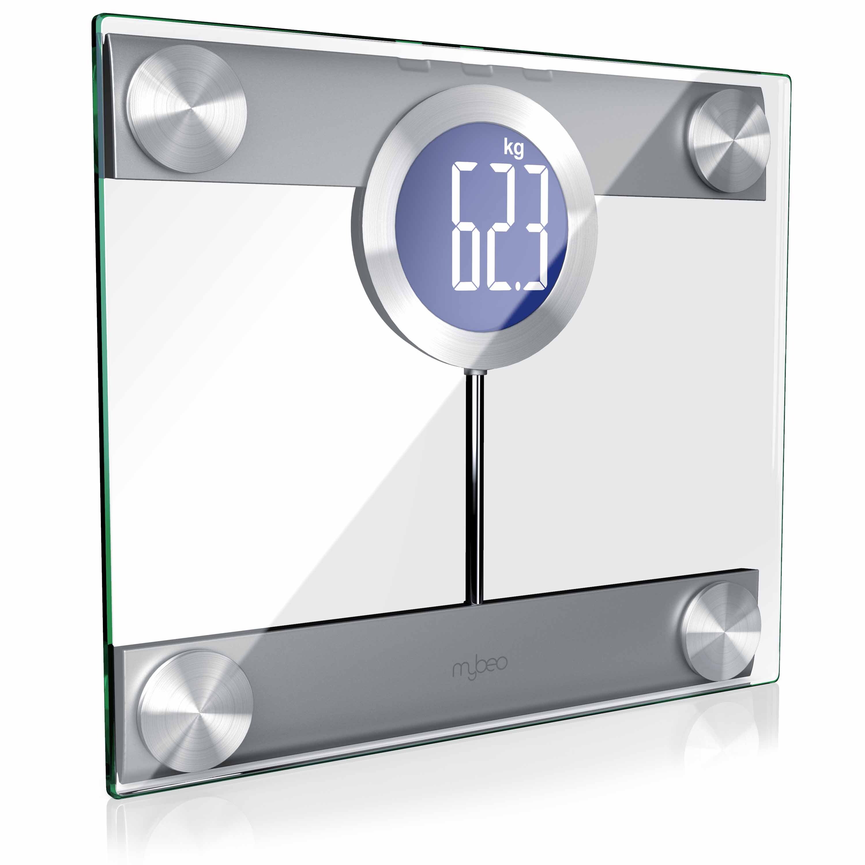 MyBeo Digitale K&ouml;rperwaage im Glas Design Display und Trittfl&auml;che extra gro&szlig; / max. 200kg - Bild 1