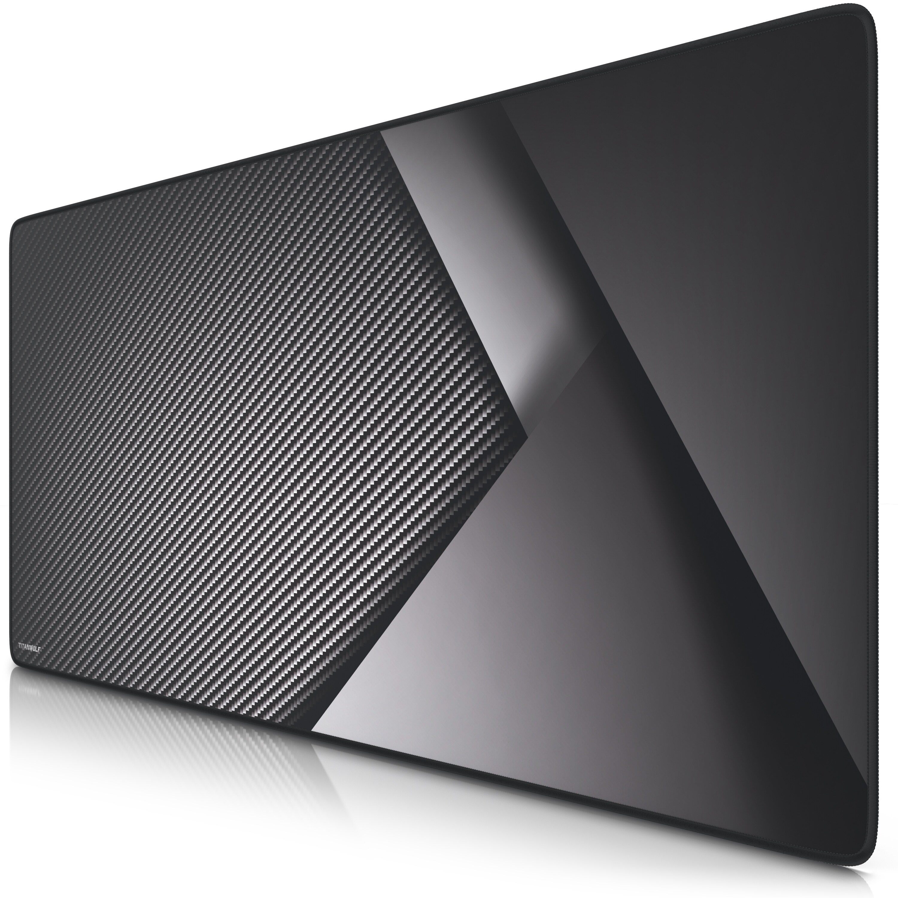 Titanwolf Gaming Mauspad, 900 x 400mm XXL Mousepad, verbessert Pr&auml;zision & Geschwindigkeit, Carbon - Bild 1
