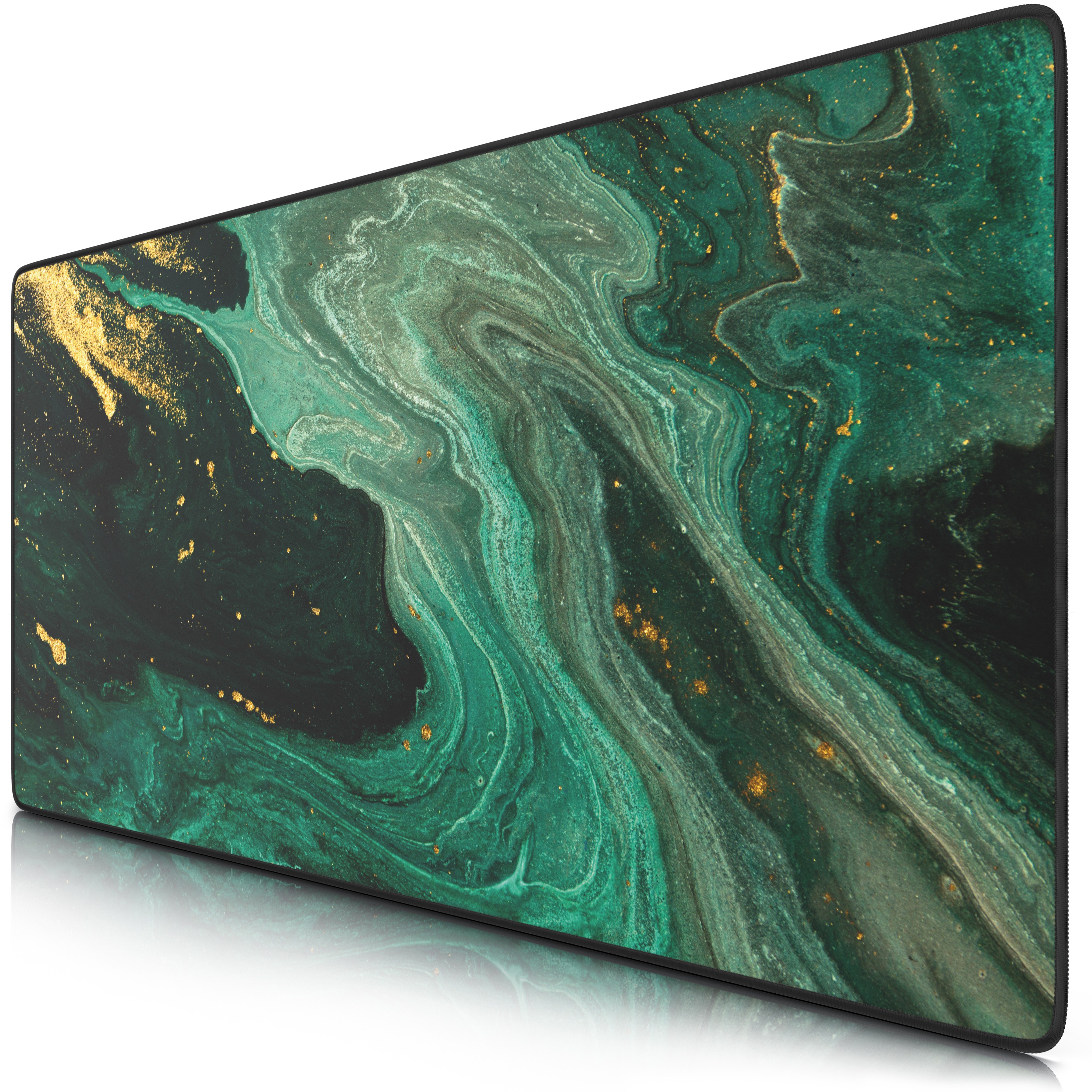 CSL Gaming Mauspad, XXL, Mousepad, 900 x 400 x 3 mm, Tischunterlage, abwaschbar, gr&uuml;n gold - Bild 1