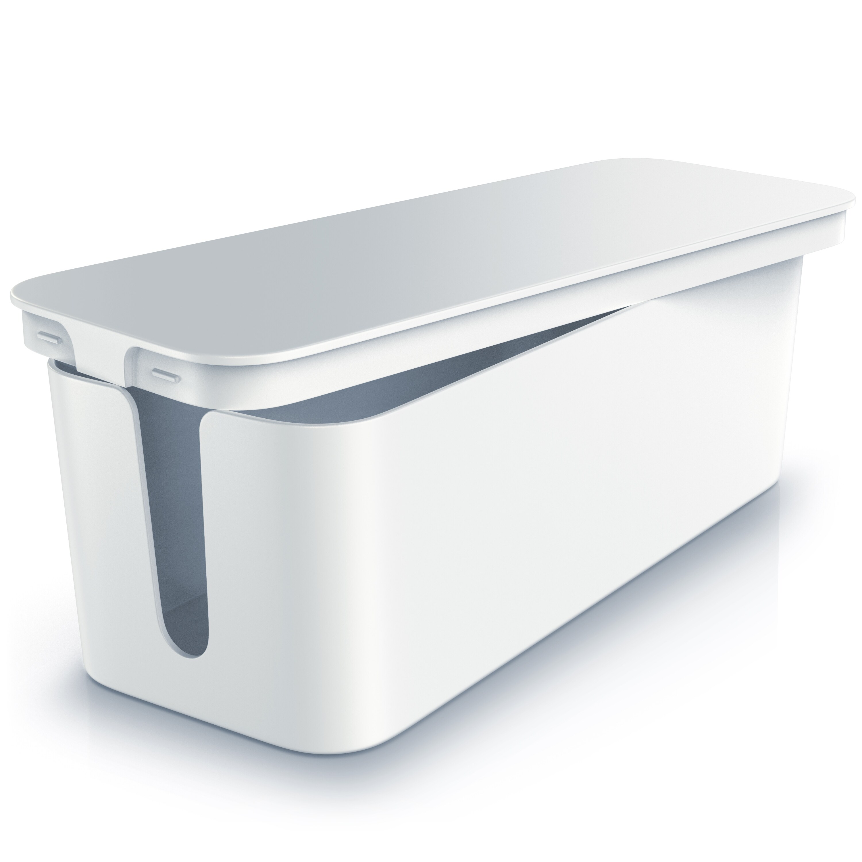 BEARWARE Kabelbox, Kabel Box mit Gummif&uuml;&szlig;en - Kabelmanagement / dezente Optik / Ladebox - Bild 1