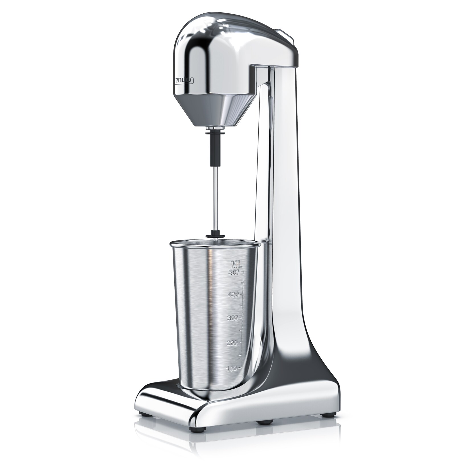 Getränkemixer elektrisch, , 100 W, 2 Geschwindigkeitsstufen, für Protein Drinks Smoothies Eischnee Cocktails, Silber