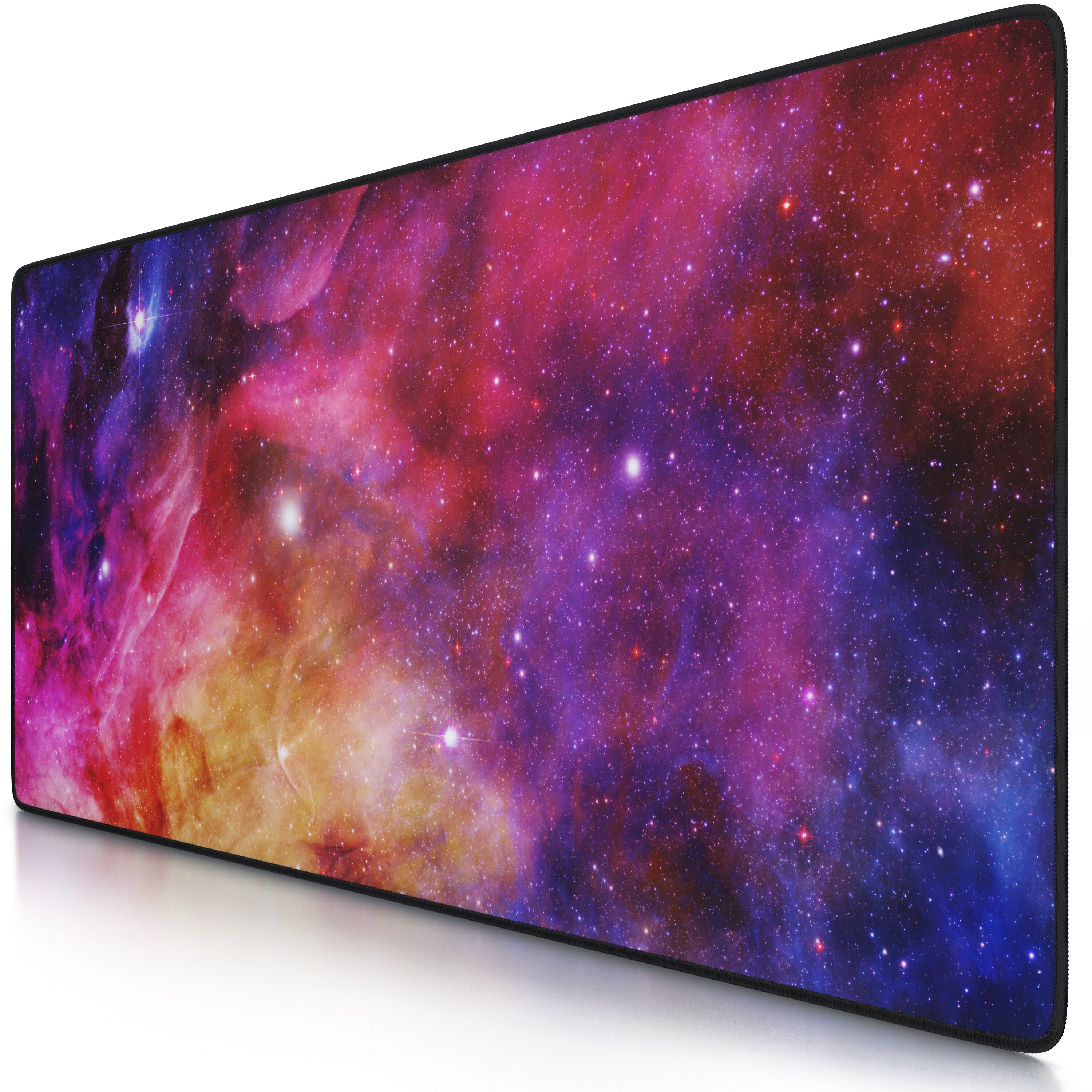 CSL Gaming Mauspad XXL Schreibtischunterlage 900 x 400mm, Pr&auml;zision & Geschwindigkeit, Farbige Galaxie - Bild 1