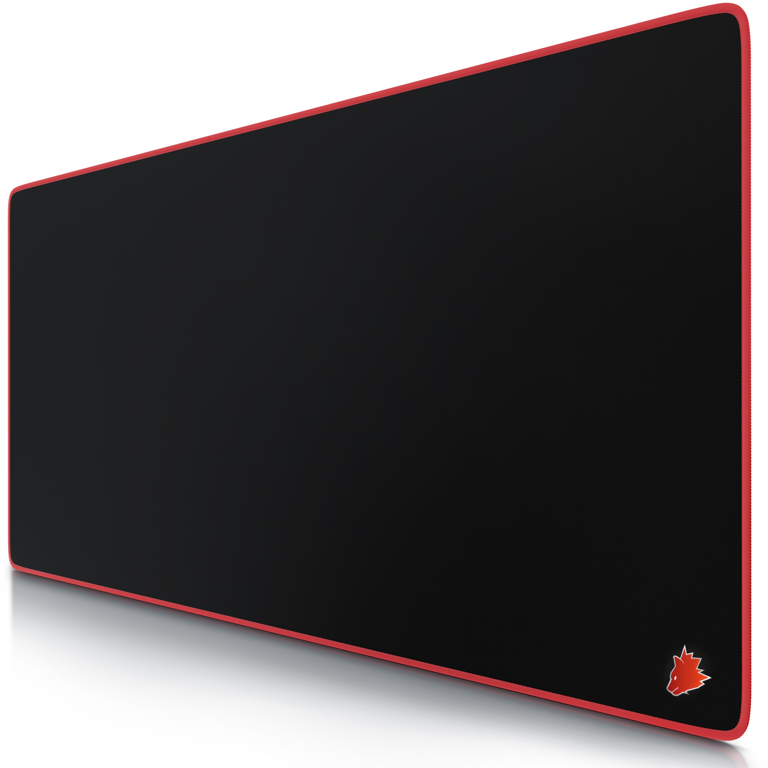 Titanwolf Gaming Mauspad, XXL Speed Gaming Mousepad / Extragro&szlig;e Fl&auml;che von 900 x 400mm, Kopf rot - Bild 1