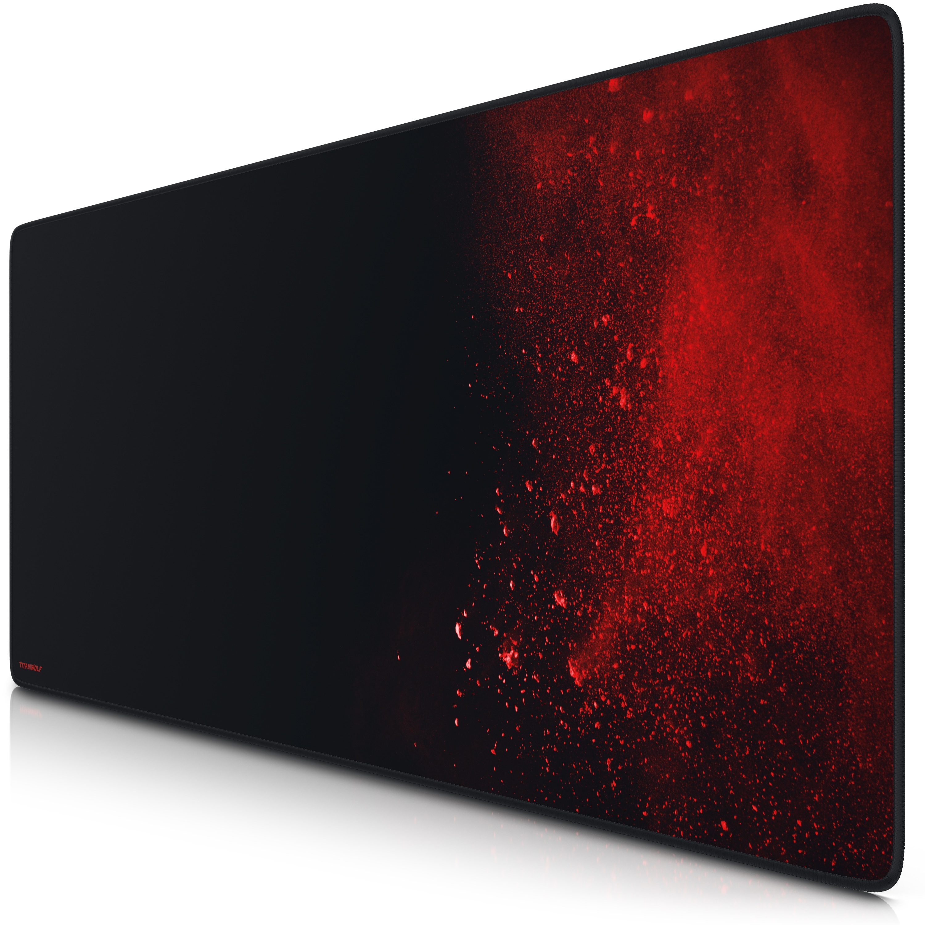 Titanwolf Gaming Mauspad XXL, glattes Stoffgewebe, Speed Mousepad 900 x 400mm gro&szlig;e Fl&auml;che, Blood - Bild 1