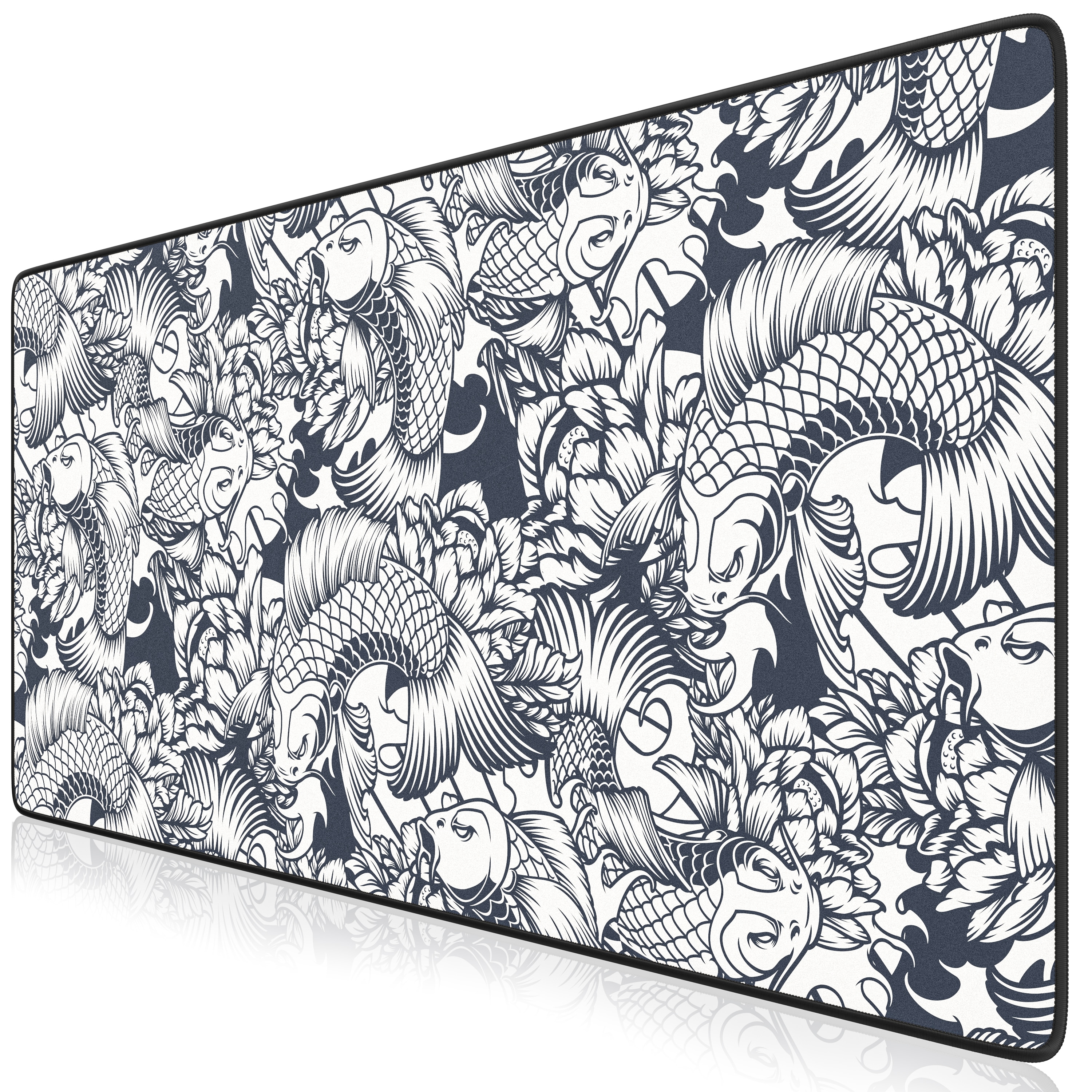 Titanwolf Gaming Mauspad, 900 x 400mm XXL Mousepad, verbessert Pr&auml;zision & Geschwindigkeit, Koi Tattoo - Bild 1