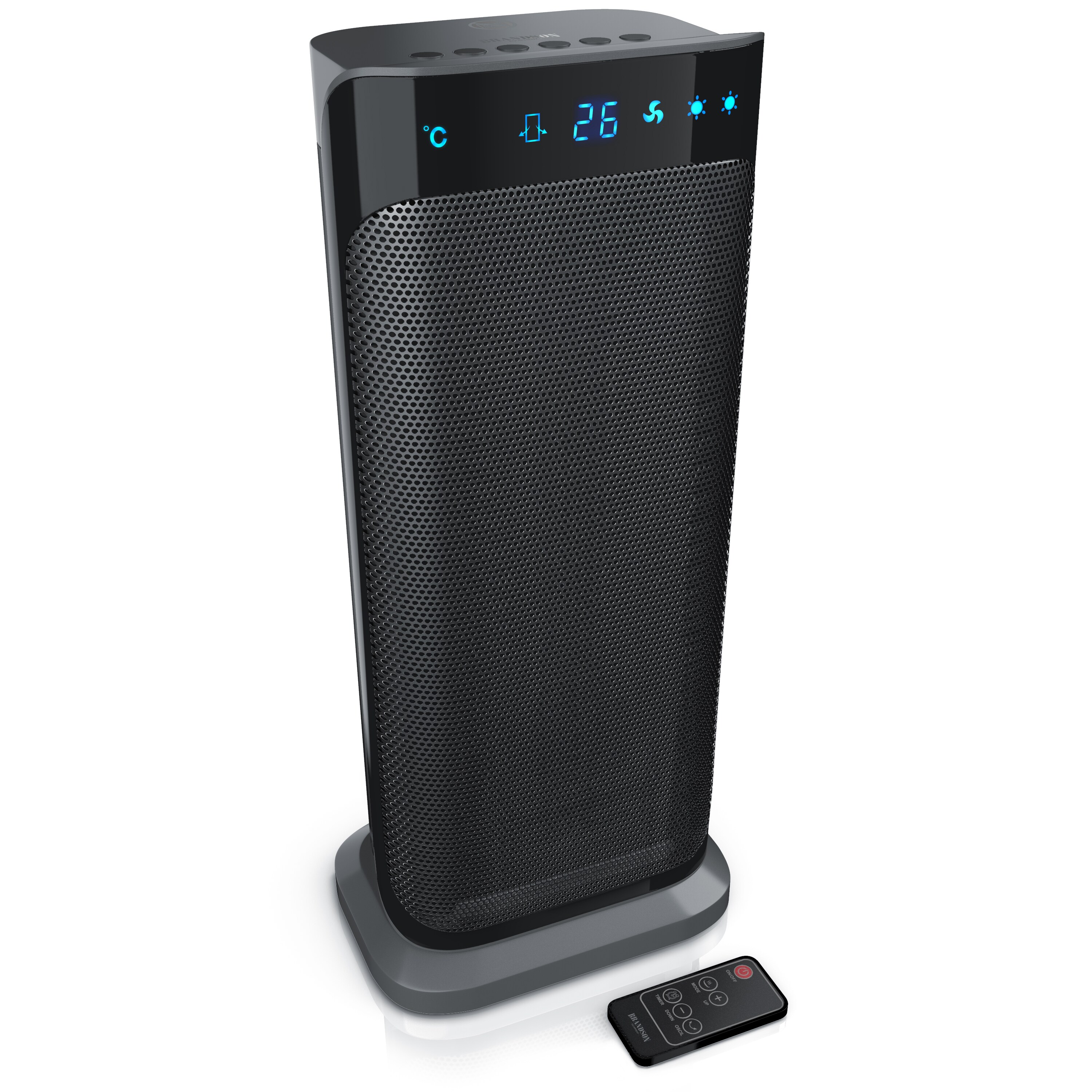 Brandson Heizl&uuml;fter energiesparend, Keramikheizger&auml;t 2000W, Fernbedienung, 2 Leistungsstufen, &Uuml;berhitzungsschutz, Automatische Abschaltung - Bild 1