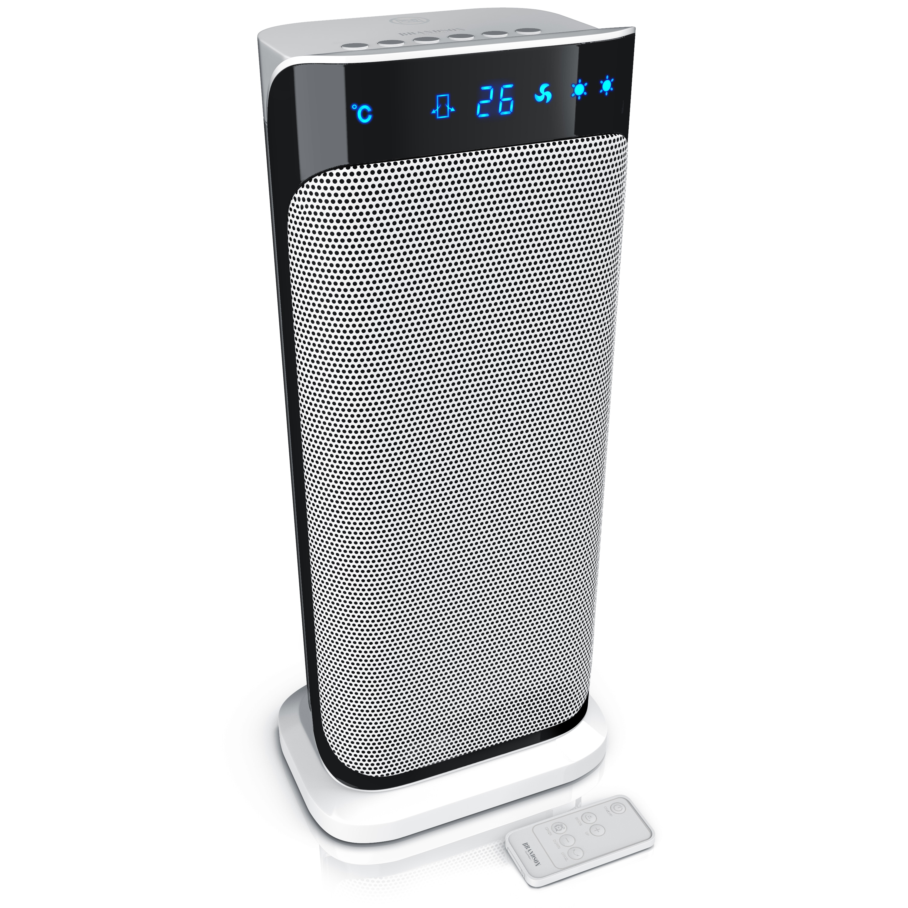 Brandson Heizl&uuml;fter 2000W, Keramikheizl&uuml;fter mit Fernbedienung, energiesparend & leise, &Uuml;berhitzungsschutz, Automatische Abschaltung, Umkippschutz - Bild 1