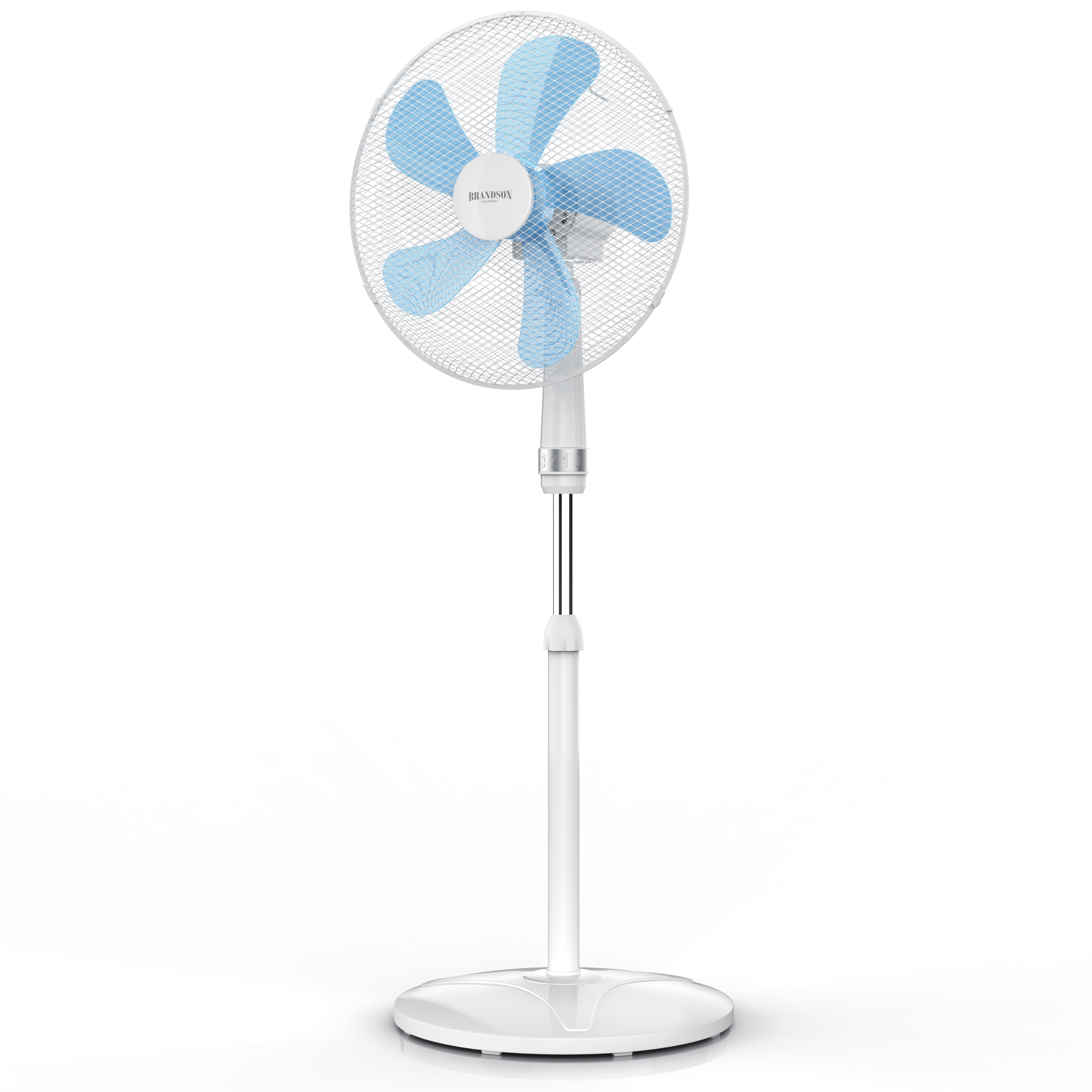 Brandson Standventilator 50W, Standl&uuml;fter 40 cm, Ventilator h&ouml;henverstellbar, Neigungswinkel 30&deg; verstellbar, hoher Luftdurchsatz - Bild 1