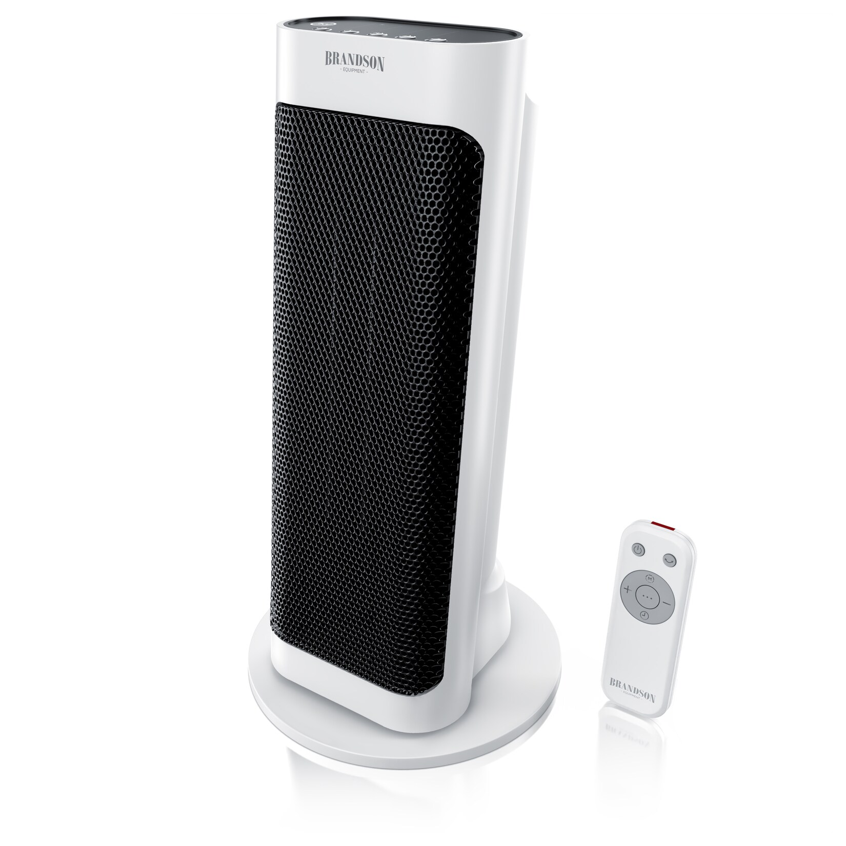 Brandson 2000W Keramik Heizlüfter mit Fernbedienung, 80° Oszillation, Überhitzungsschutz, Automatische Abschaltung, Umkippschutz, 1-7h Timer | 04062861010846