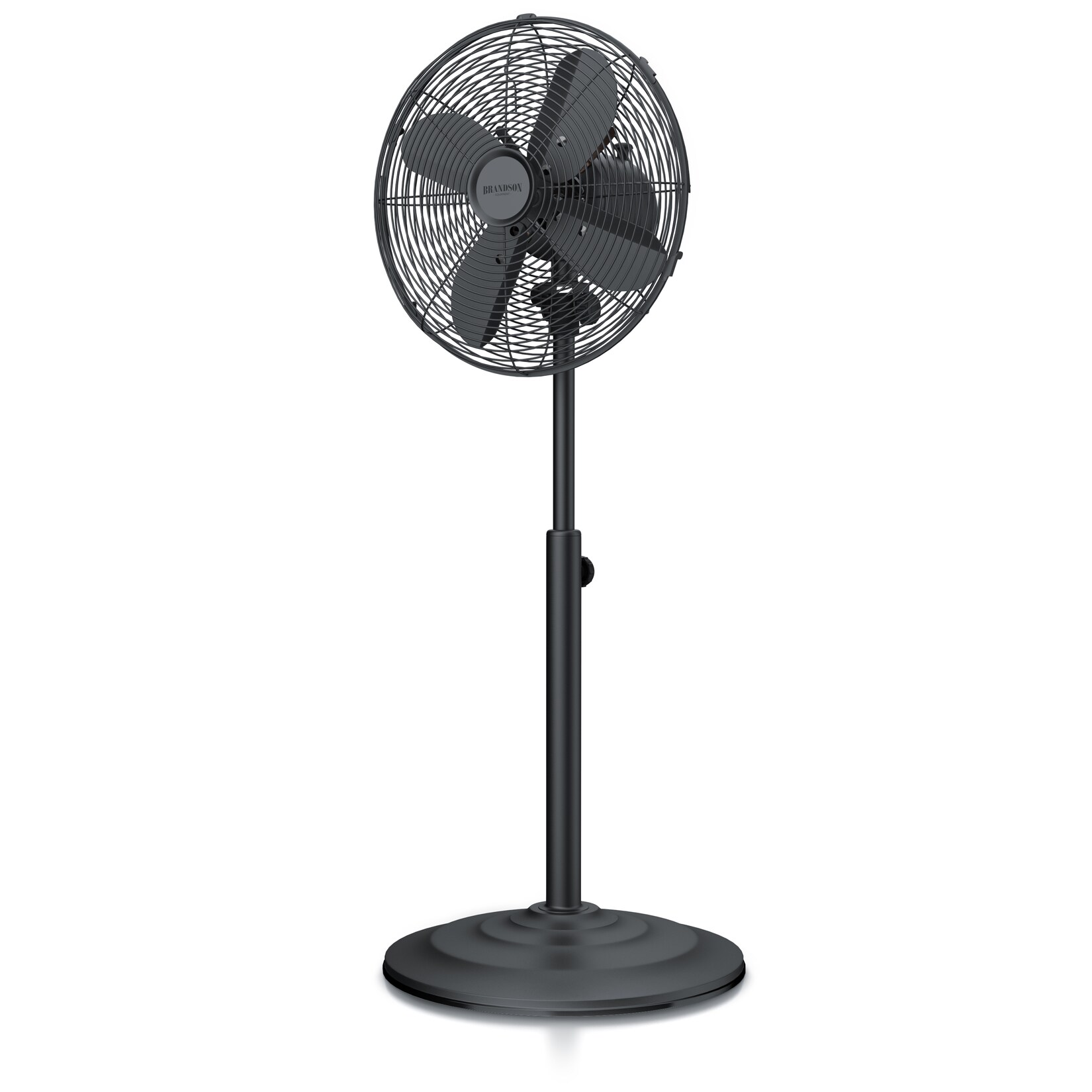 Brandson Standventilator 30 cm, 80° oszillierend, mobiler Lüfter, Standfuß höhenverstellbar, 3 Leistungsstufen, GS, Neigungswinkel 30° (verstellbar) | 04062861070772